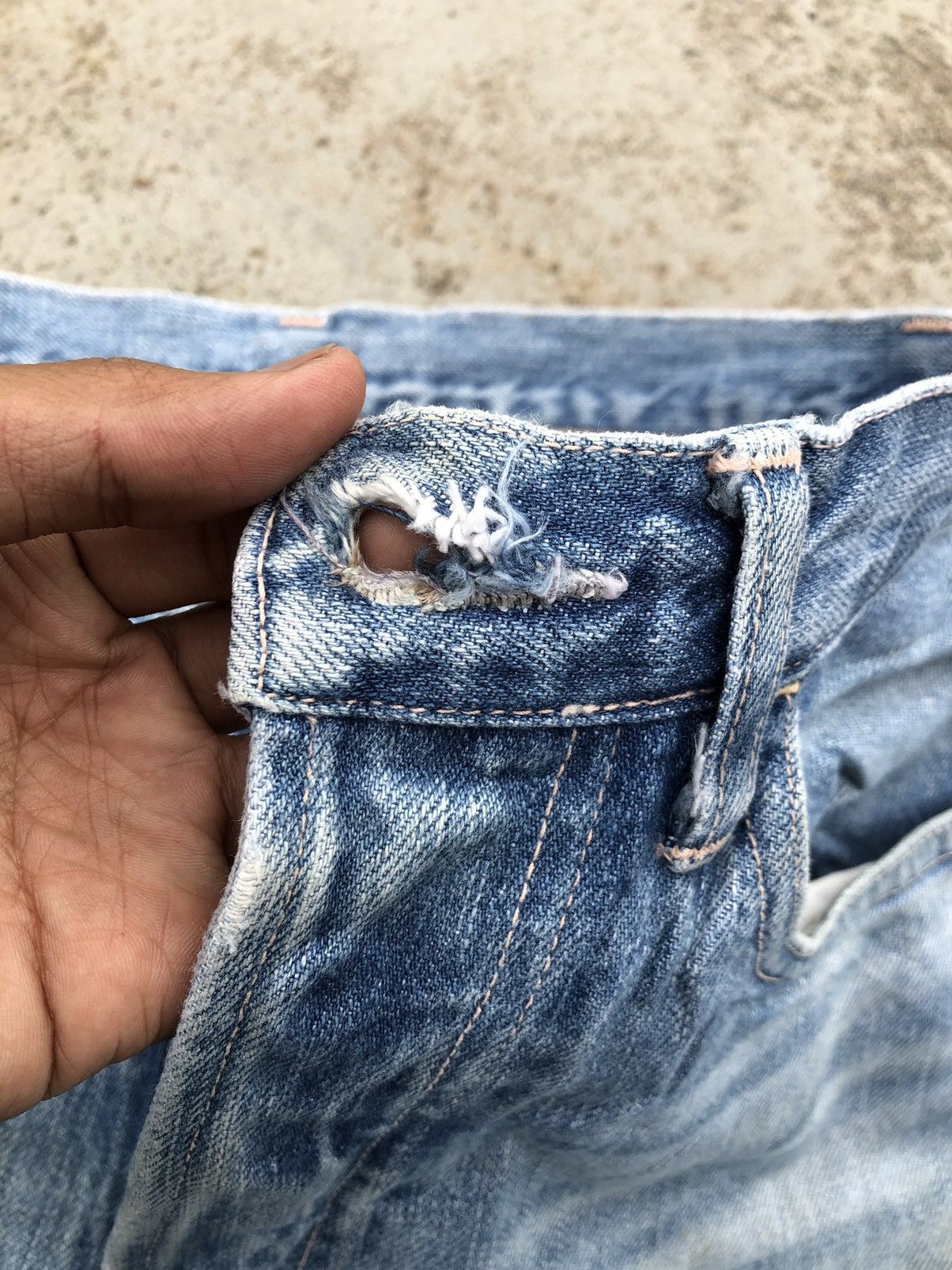 Other WASHED BLUE DENIM Size US 30 / EU 46 - 2 Thumbnail