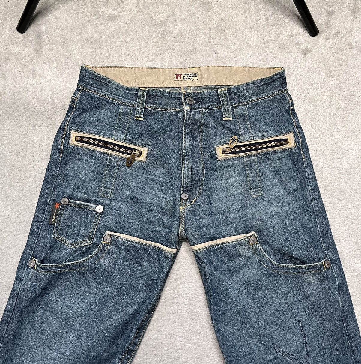 Michiko Koshino Vintage Navy Straight Leg Jeans Michiko Koshino Japan Denim Size US 32 / EU 48 - 2 Thumbnail