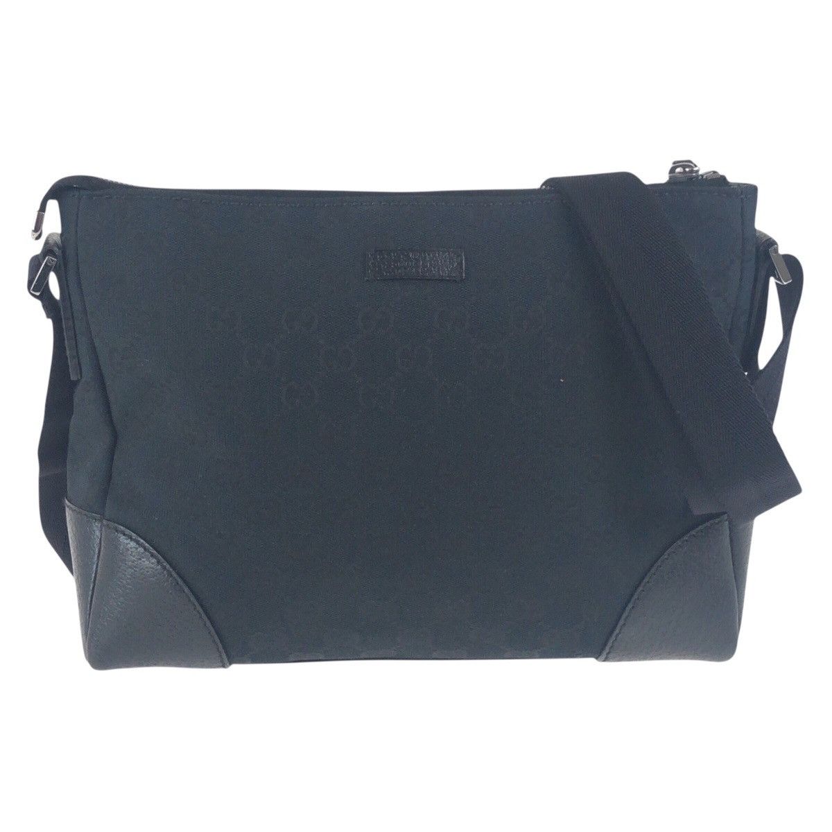 Gucci Gucci Gucci GG Canvas Leather Shoulder Bag Canvas Shoulder Bag 114273 DUTY FREE for USA Size ONE SIZE - 1 Thumbnail