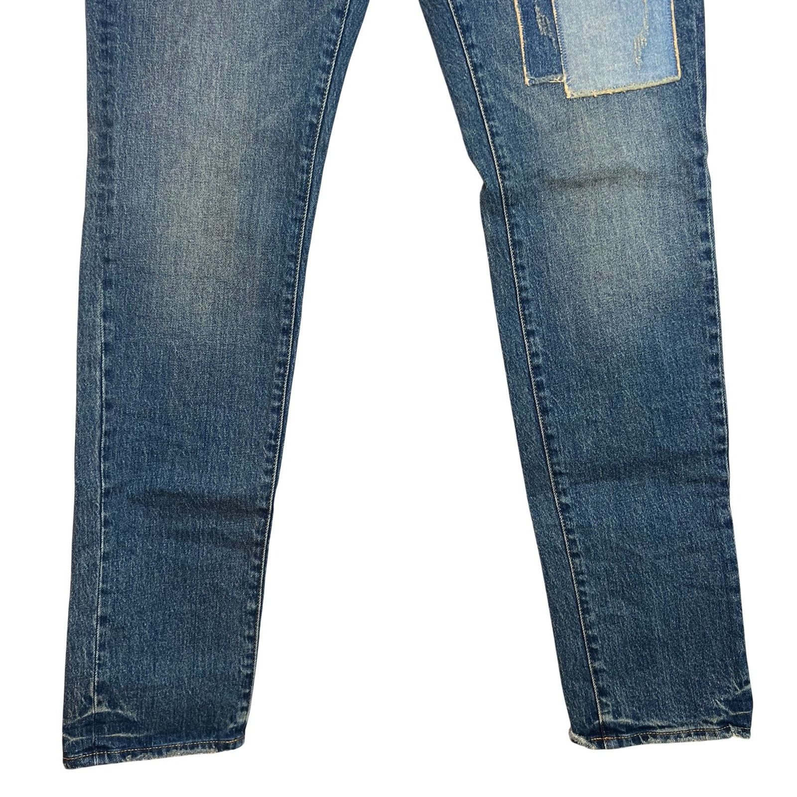 Purple PURPLE Brand Square Patch Repair Slim Jeans 34 Indigo NWT Size US 34 / EU 50 - 10 Thumbnail
