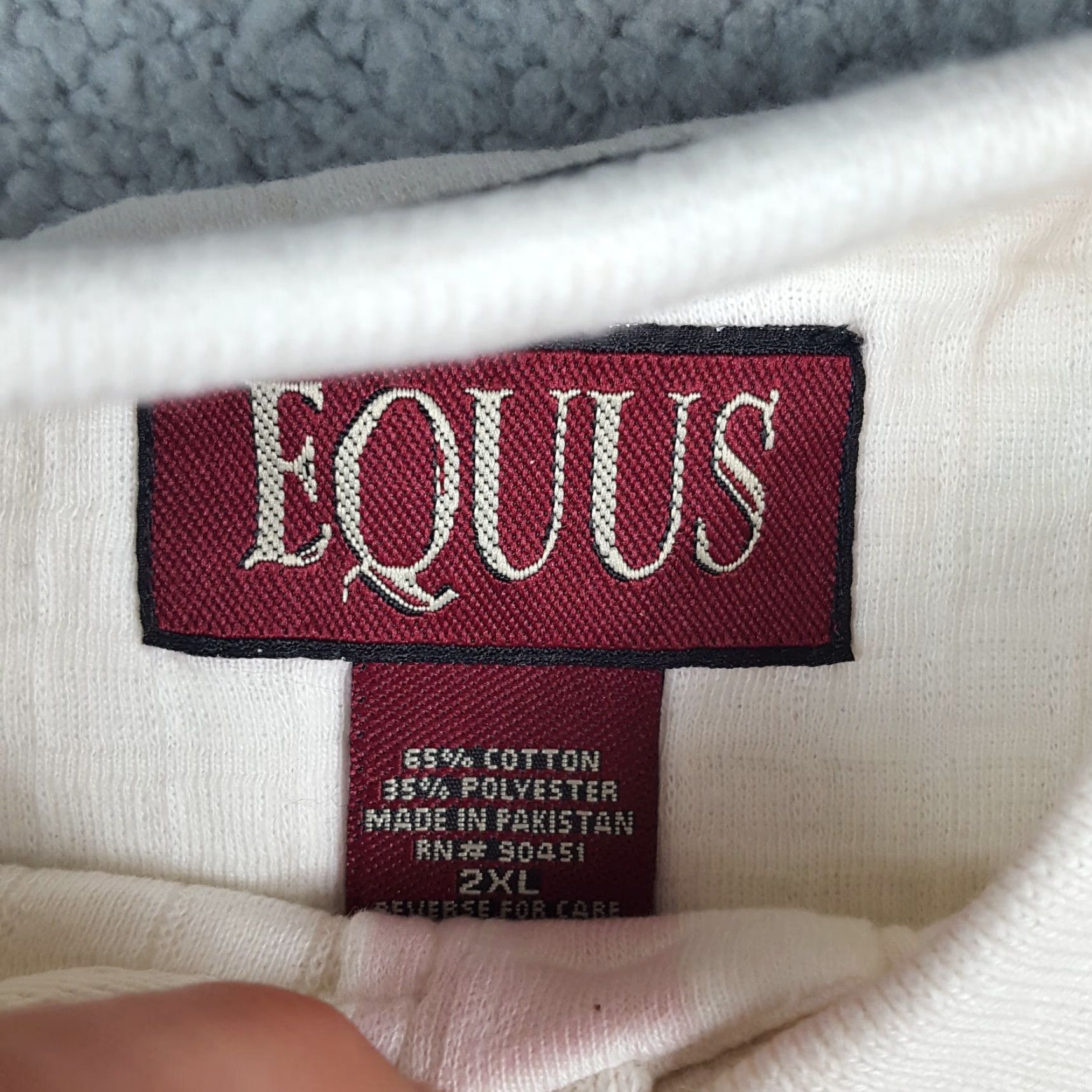 Vintage VINTAGE Equus White Checked Polo Shirt 2XL Relaxed Fit Short Sleeve Collared Casual Golf 90s Mens Size US XXL / EU 58 / 5 - 7 Thumbnail