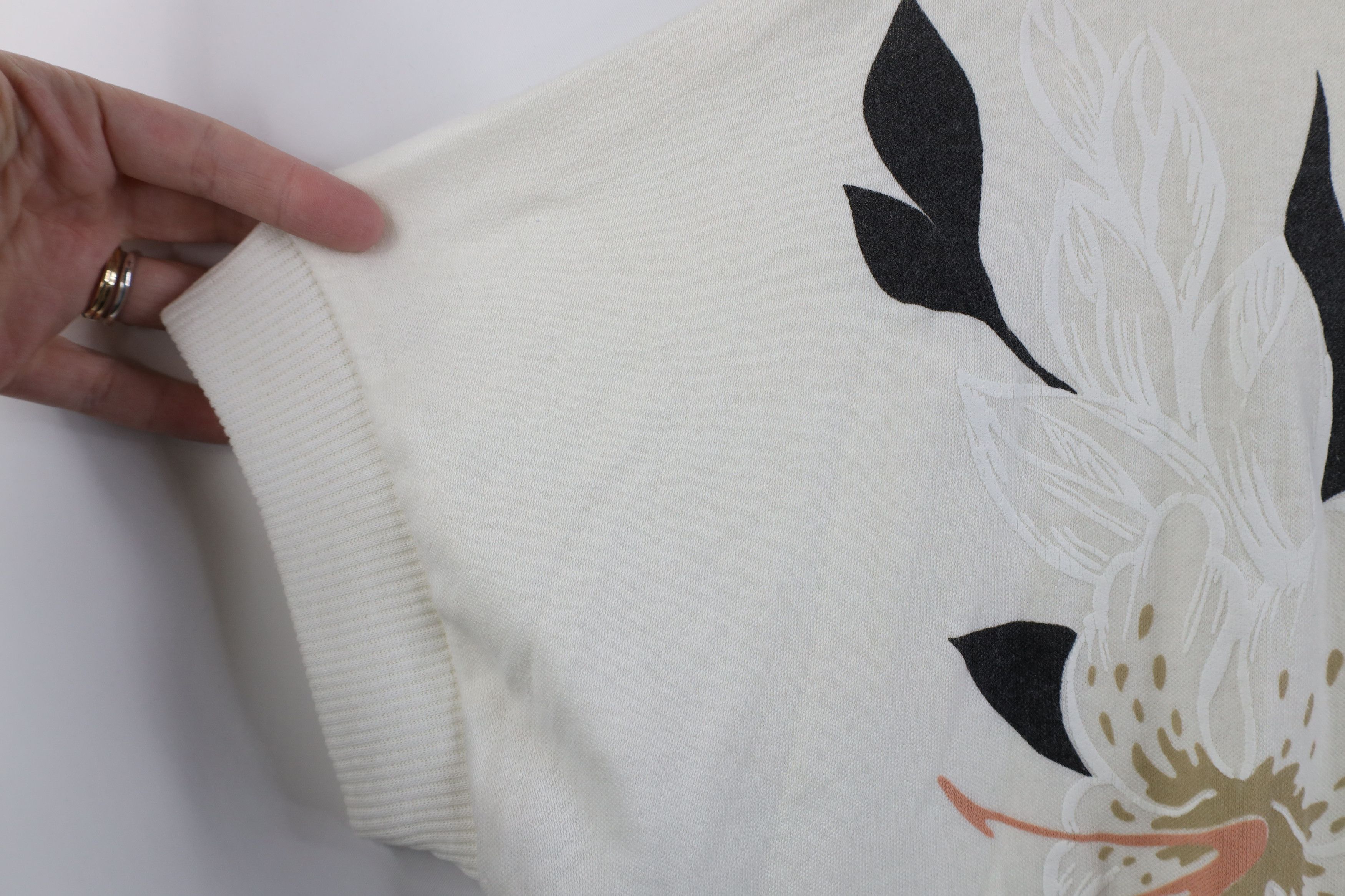 Vintage Vintage 80s Streetwear Dolman Sleeve Flower Pullover T-Shirt Size M / US 6-8 / IT 42-44 - 7 Thumbnail