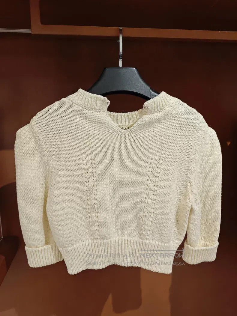 Chanel Chanel 22s beige white high-waisted medium-sleeved knitwea Size XS / US 0-2 / IT 36-38 - 2 Thumbnail