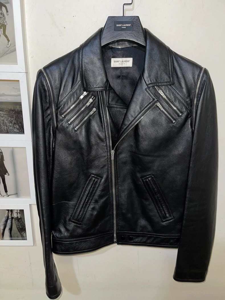 Saint Laurent 15fw five zipper leather jacket 2502-Nextarr