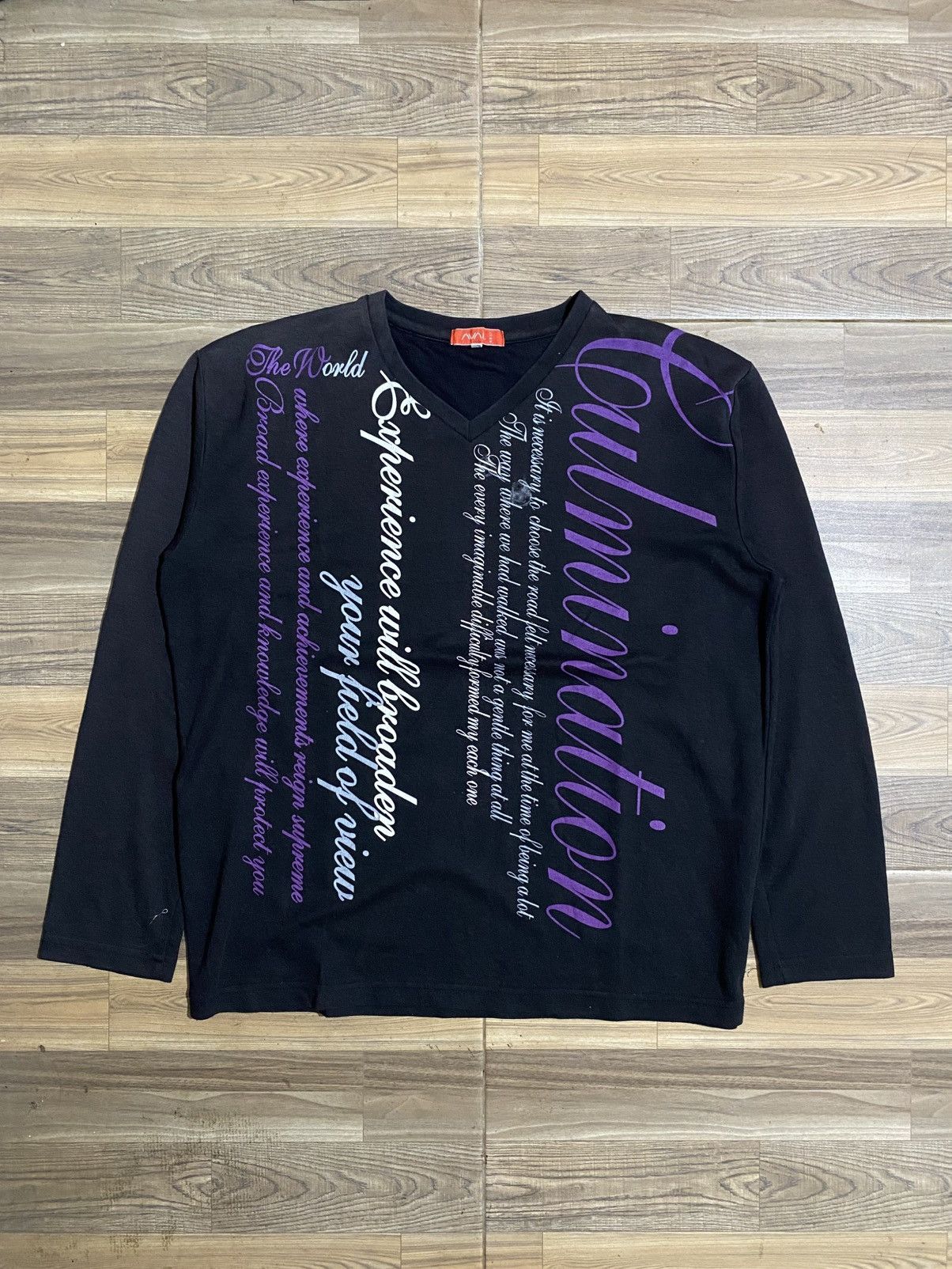 Japanese Brand × Vintage AVAIL POEM LONG SLEEVE TEE Size US L / EU 52-54 / 3 - 1 Thumbnail