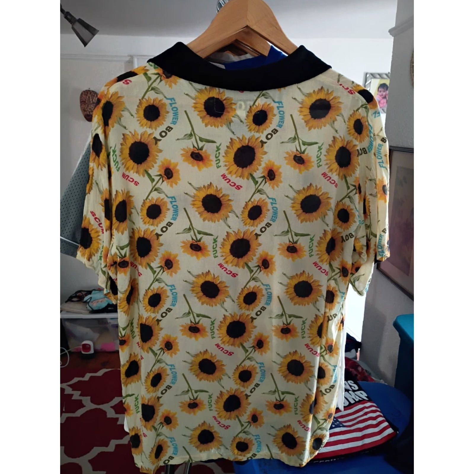 Vintage VINTAGE Golf Brand Flower Boy Hype Button Shirt Tyler the Creator S Men Yellow Short Sleeve Button-Up Rayon Size US S / EU 44-46 / 1 - 4 Thumbnail