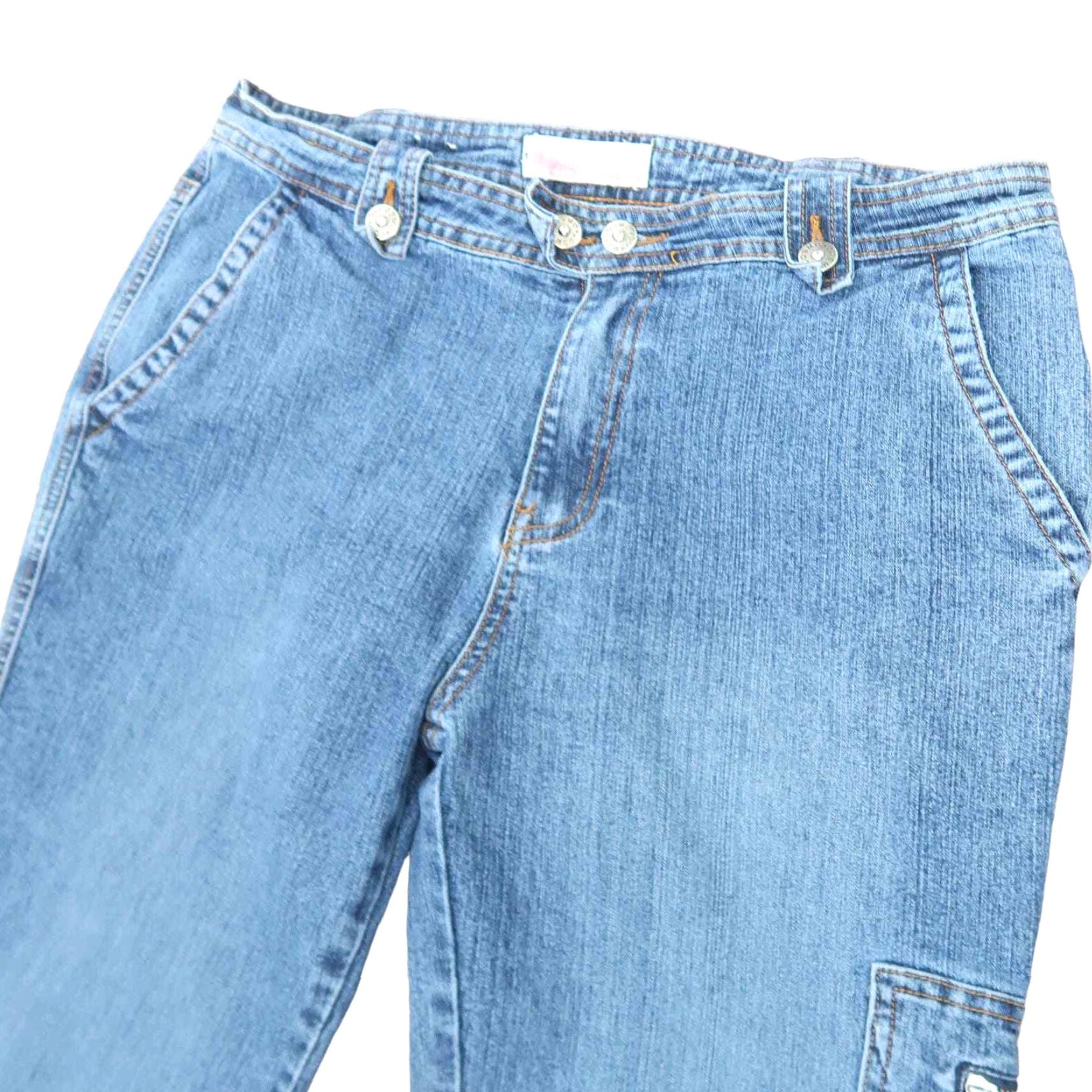 Denime VINTAGE Cosmopolitan Jeans Women Low Rise Bootcut Cargo Pocket Medium Wash 10 Denim Jeans Size 32" / US 10 / IT 46 - 2 Thumbnail