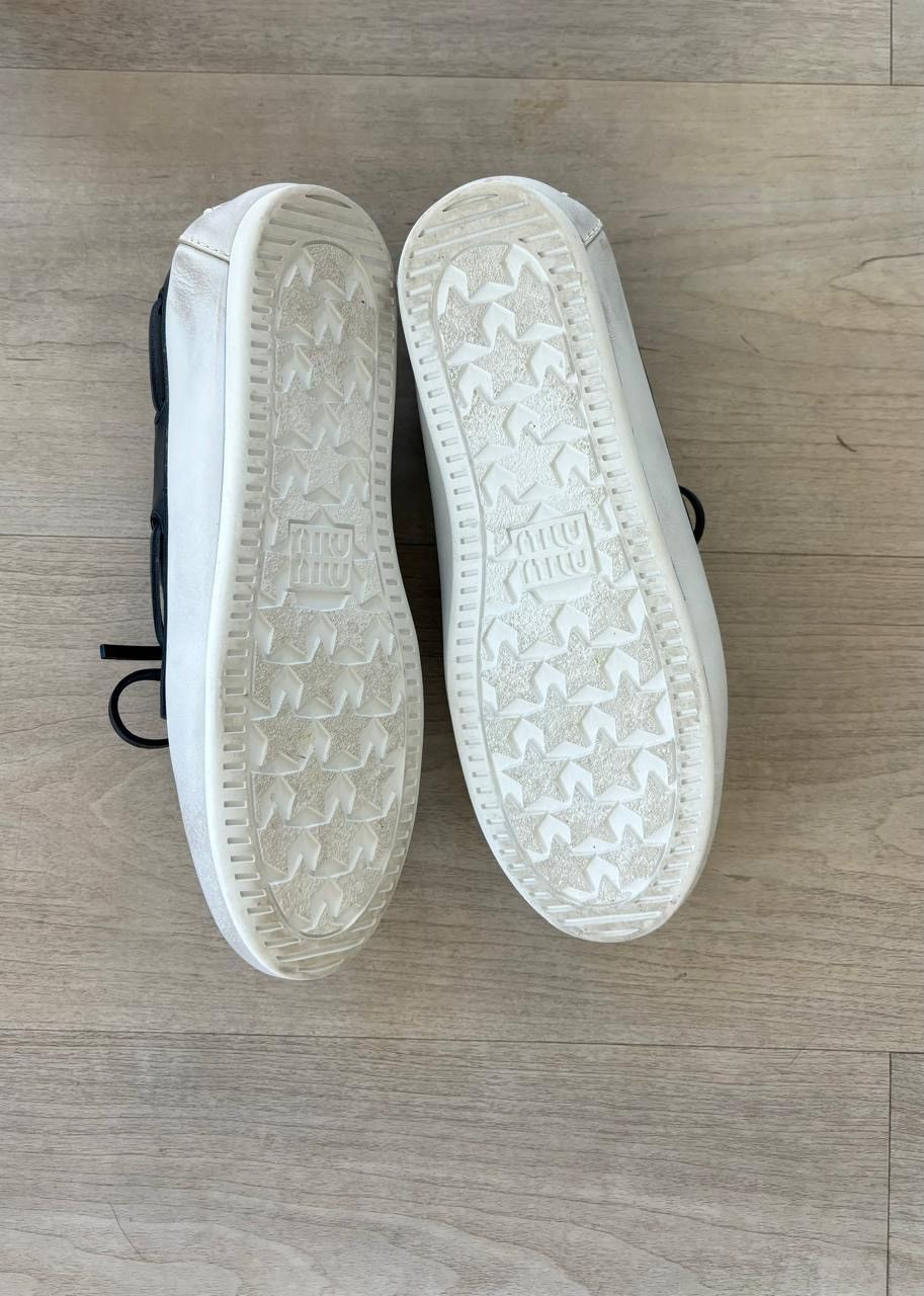 Miu Miu Miu Miu Unlined bleached Leather Loafers Size US 7 / IT 37 - 5 Thumbnail
