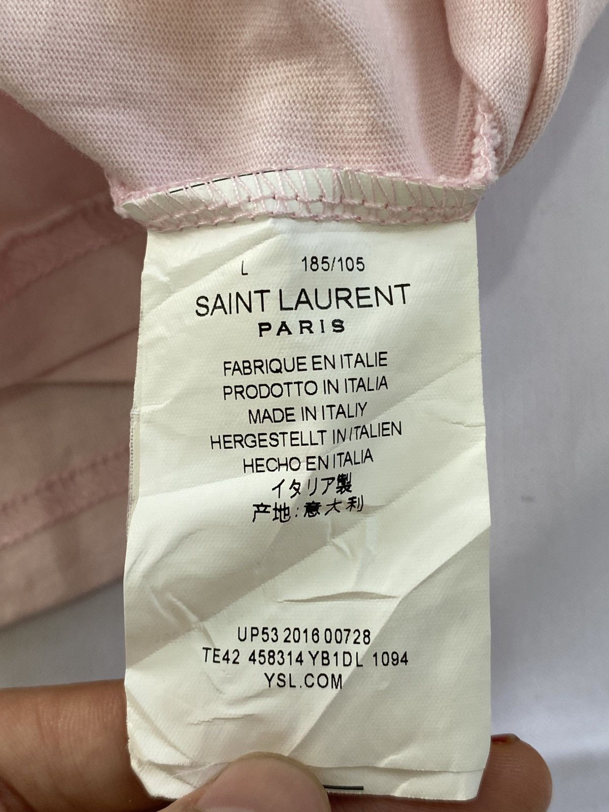 Designer × Saint Laurent Paris sweet dreams saint lauren pink tshirt Size US S / EU 44-46 / 1 - 6 Thumbnail