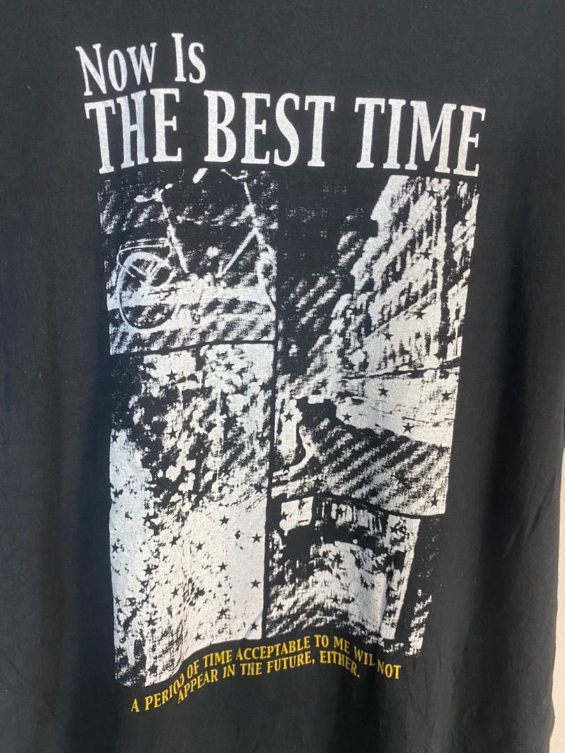 Japanese Brand “Now is the best time”printed tshirt by commontage Size US S / EU 44-46 / 1 - 4 Thumbnail