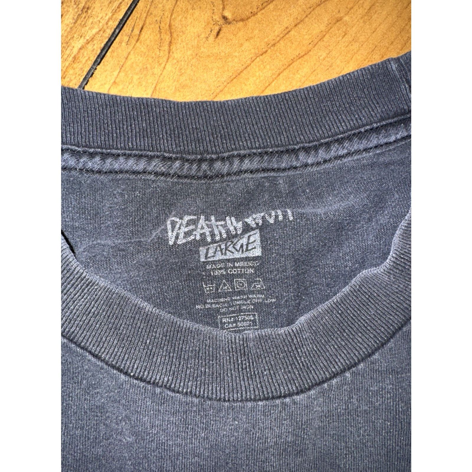 Vintage Deathwish Lounge T-Shirt Black L Mens 21x27 Graphic Print Streetwear Skater 2000s Crew Neck Short Sleeve Vintage: No Size US L / EU 52-54 / 3 - 6 Thumbnail