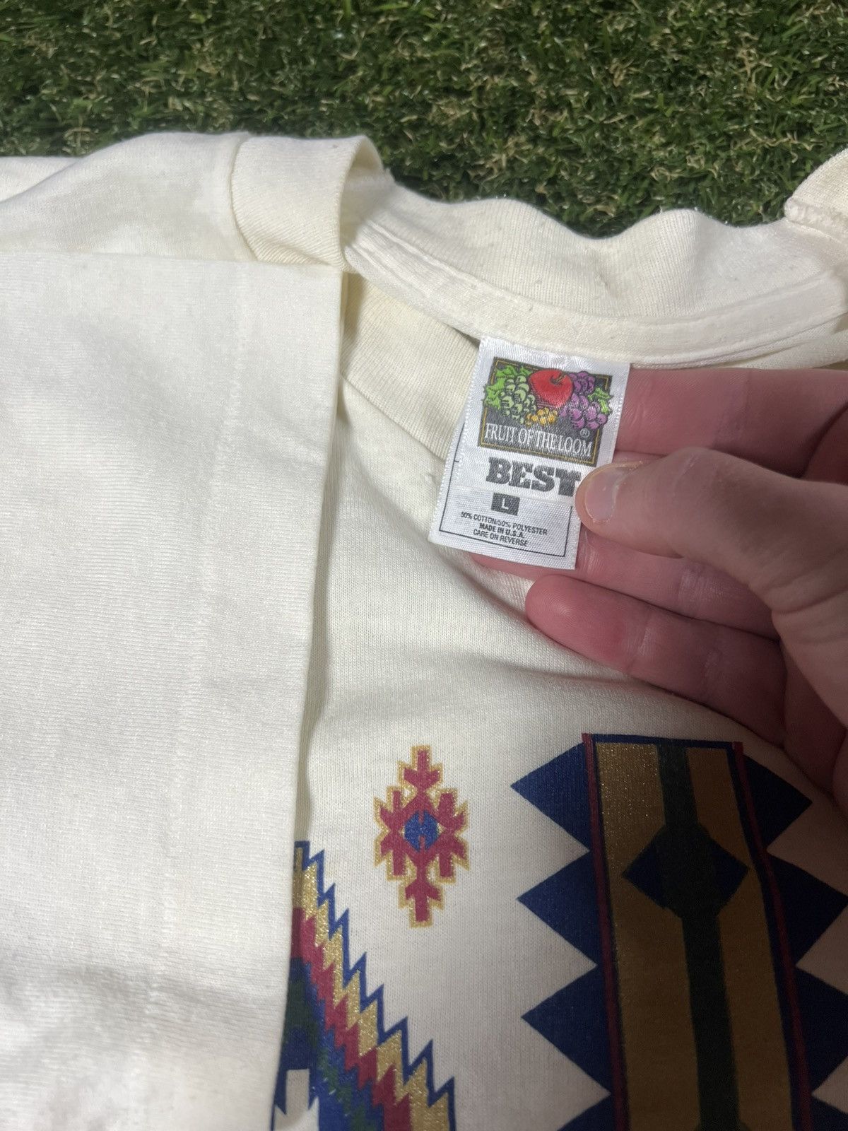 Vintage Vintage 90s Single Stitched Aztec Art Design Western Tee Size US L / EU 52-54 / 3 - 2 Thumbnail