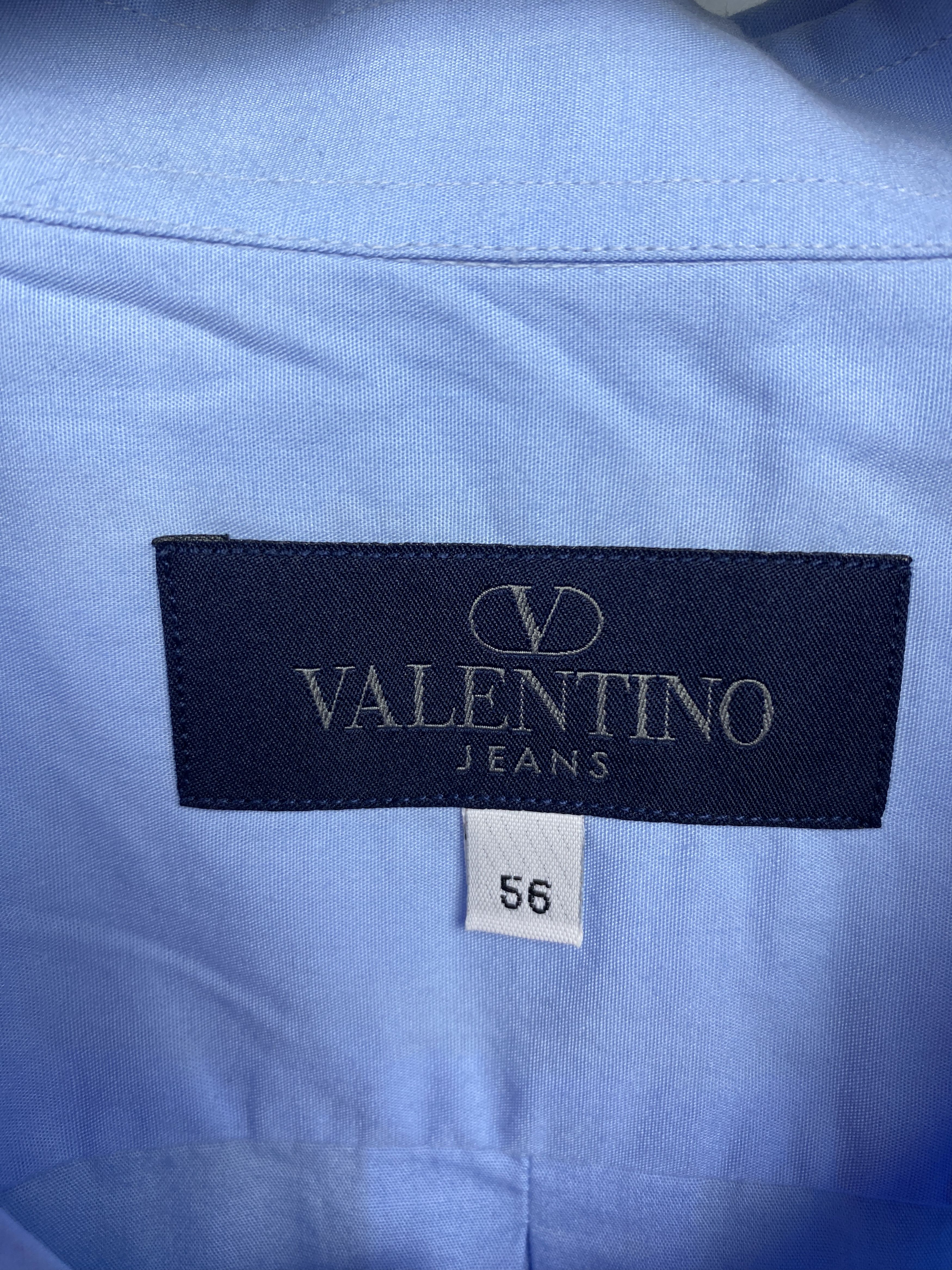 Valentino × Vintage Valentino Jeans Vintage Mens Long Sleeve Shirt Size US XL / EU 56 / 4 - 4 Thumbnail