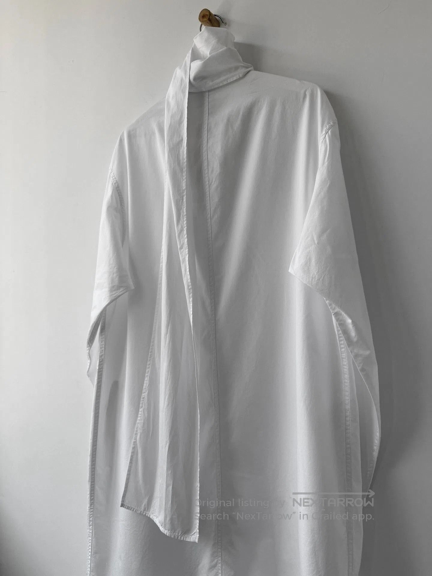 Yohji Yamamoto Yohji Yamamoto Pour Homme 19SS Floating Collar Long Coat. Size US XL / EU 56 / 4 - 6 Thumbnail