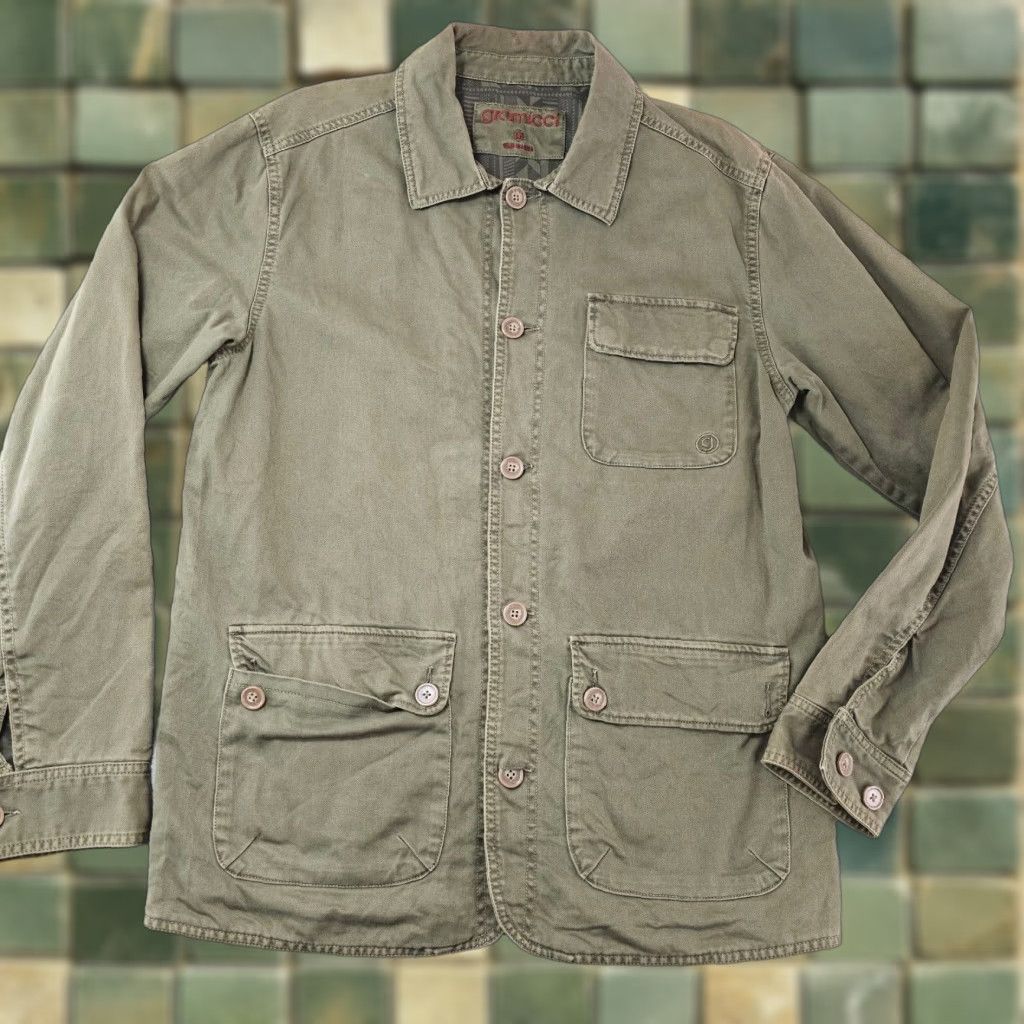 Gramicci VINTAGE Gramicci Field Jacket Mens M Olive Canvas Overcoat Workwear Size US M / EU 48-50 / 2 - 1 Thumbnail