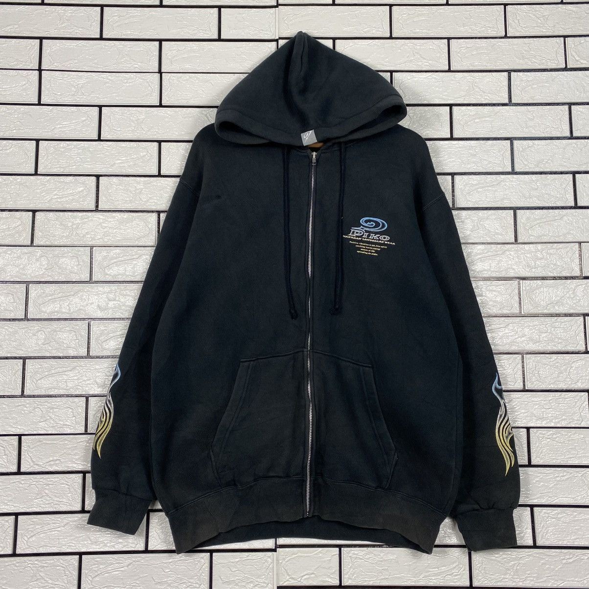 Japanese Brand 📌Vintage Bomber Jacket Zipper Hoodie Piko Hawaii Big Logo Size US XL / EU 56 / 4 - 2 Thumbnail