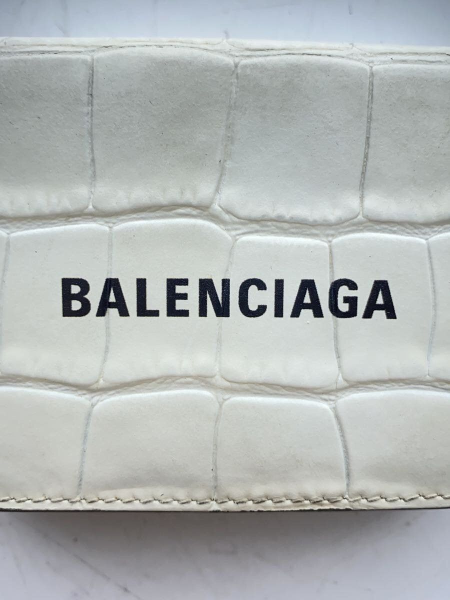 Balenciaga Balenciaga Leather Bi-Fold Wallet White Size ONE SIZE - 3 Thumbnail