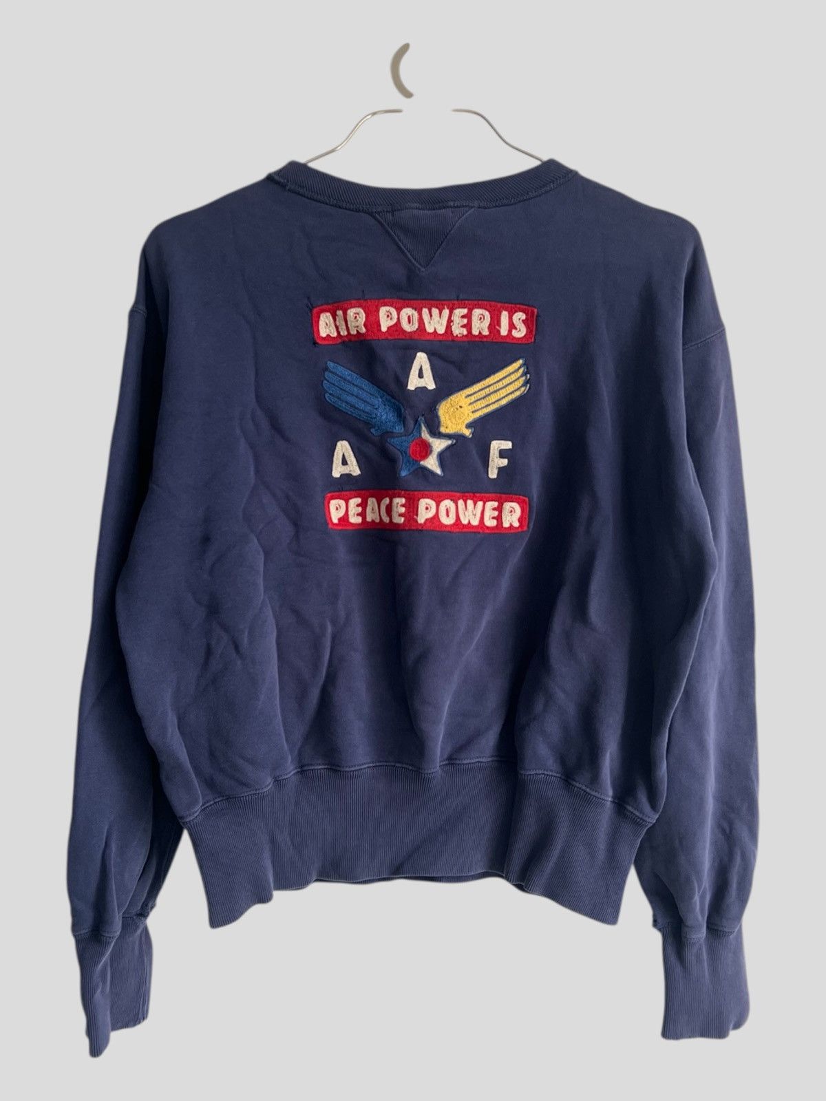Pherrow's Vintage Pherrows USAF Logo Embroidery Loopwheel Sweatshirt Size US M / EU 48-50 / 2 - 2 Thumbnail