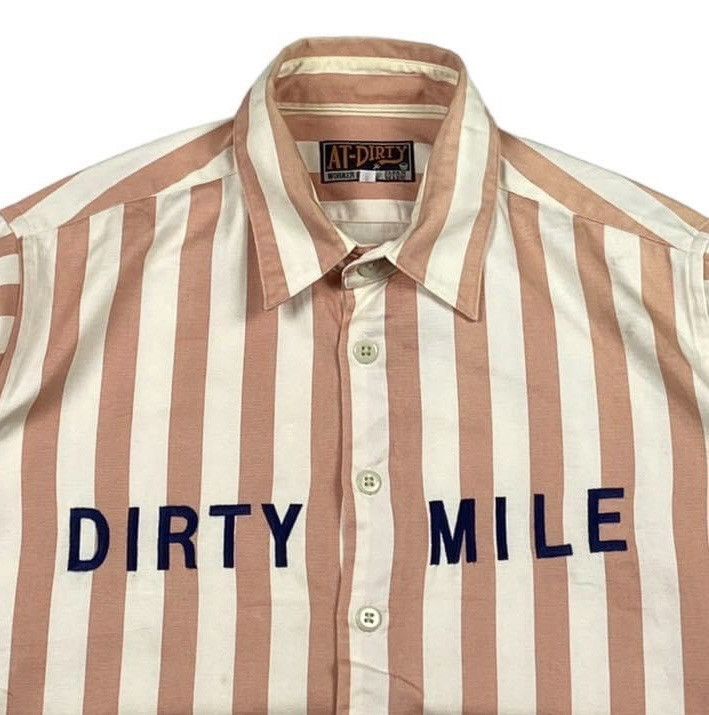 Japanese Brand At-dirty striped shirt Size US L / EU 52-54 / 3 - 2 Thumbnail
