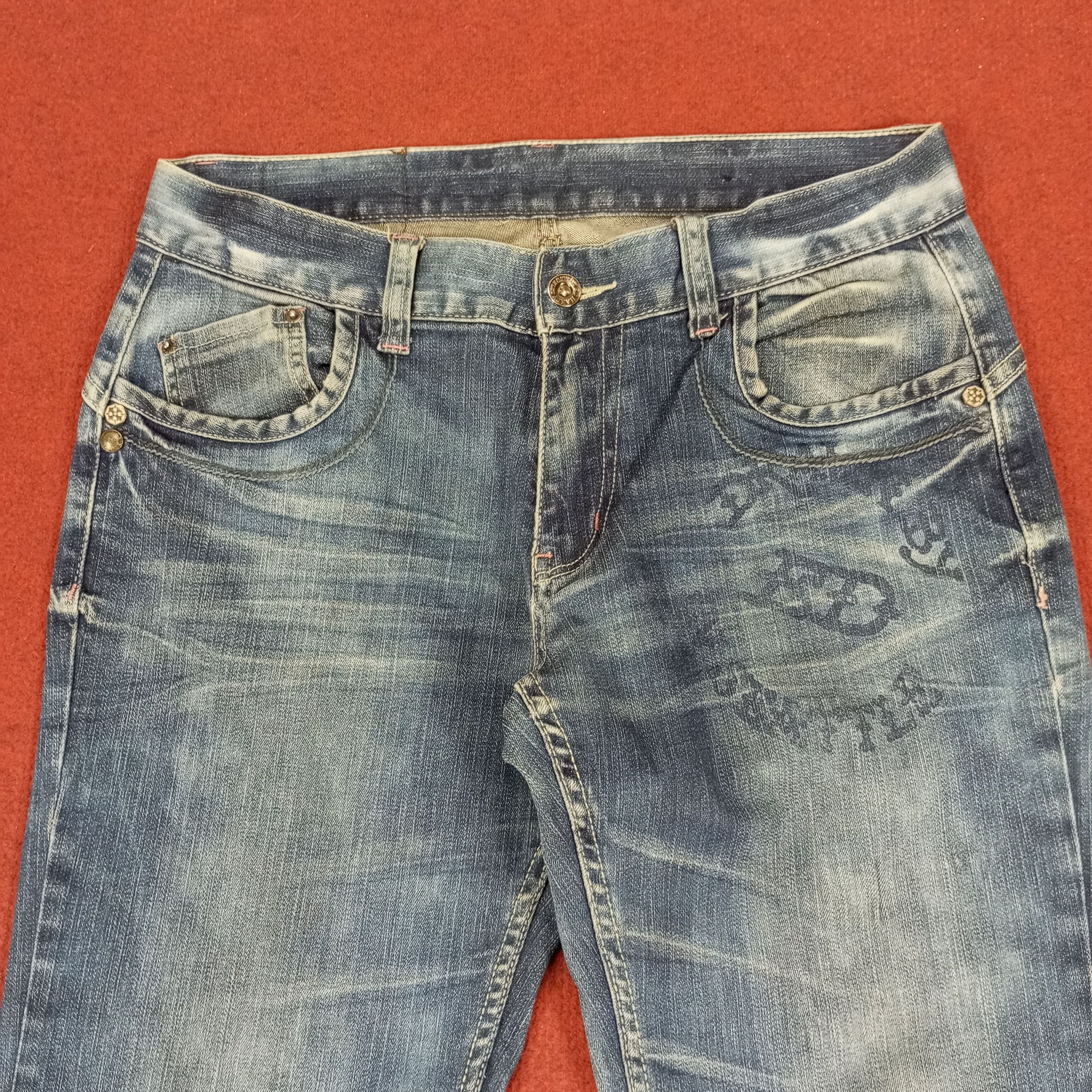 Christian Audigier × Ed Hardy × Vintage Ed Hardy Streetwear Style Jeans Skulls Design Size US 32 / EU 48 - 5 Thumbnail