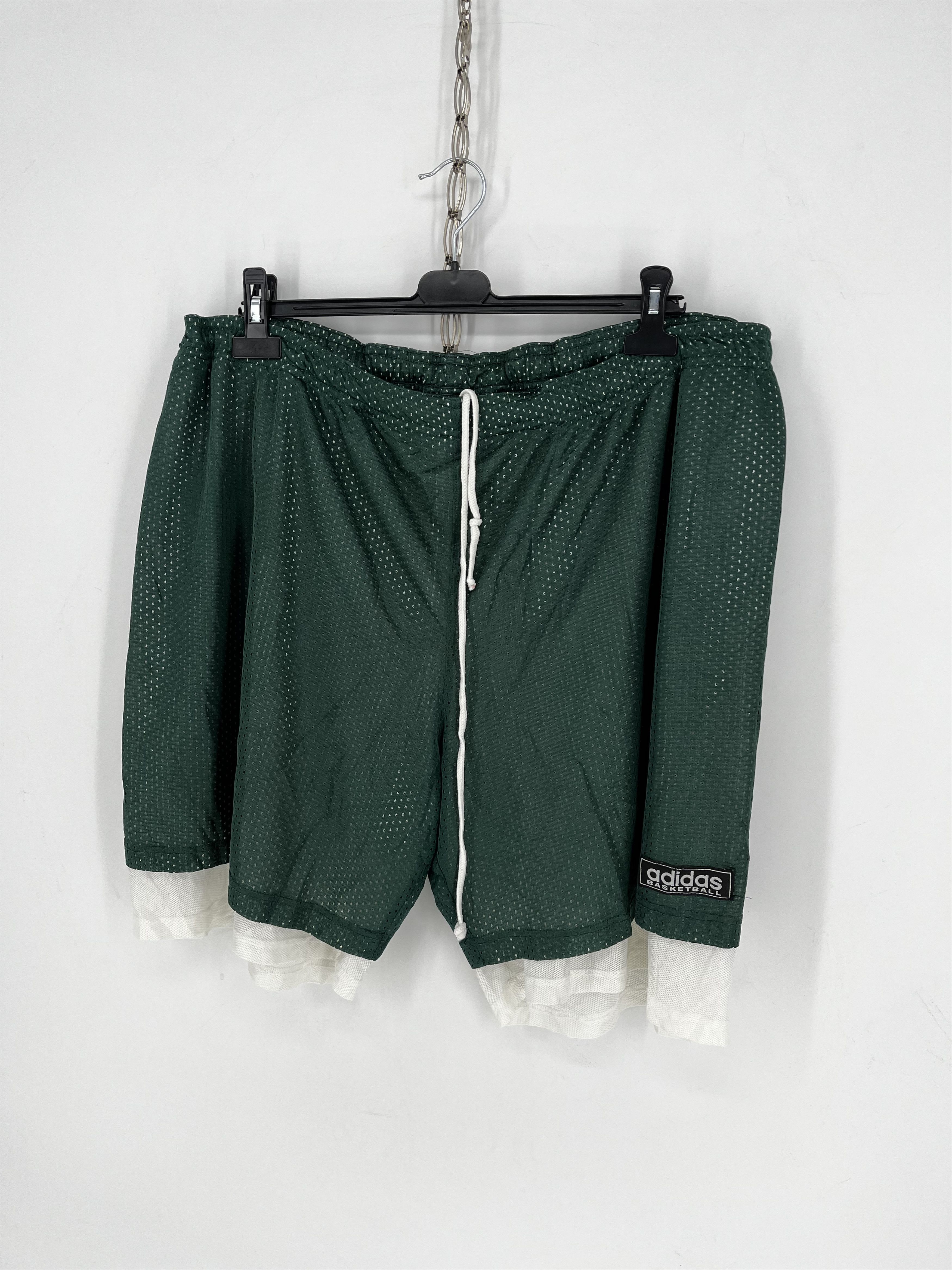 Adidas Adidas Basketball Vintage Shorts Green White 1990 Polyester Size US 42 / EU 58 - 4 Thumbnail