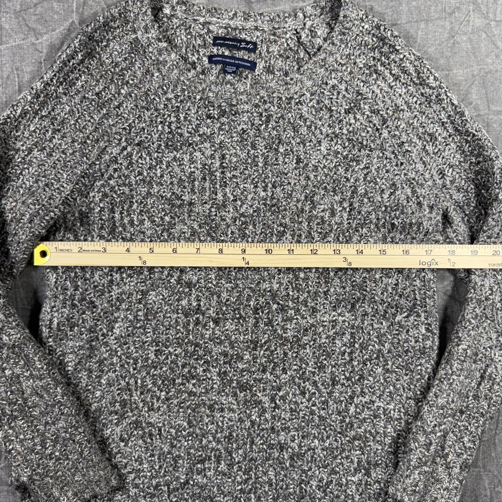 American Eagle Outfitters American Eagle Sweater Women's S Gray marled knit soft Size S / US 4 / IT 40 - 4 Thumbnail