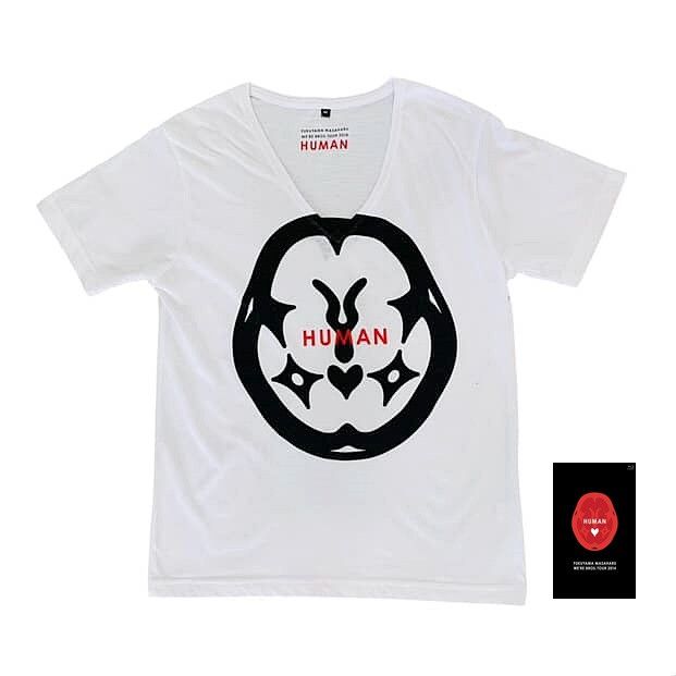 Band Tees FUKUYAMA MASAHARU HUMAN TOUR 2014 V-Neck Tee Shirt Size US M / EU 48-50 / 2 - 1 Thumbnail