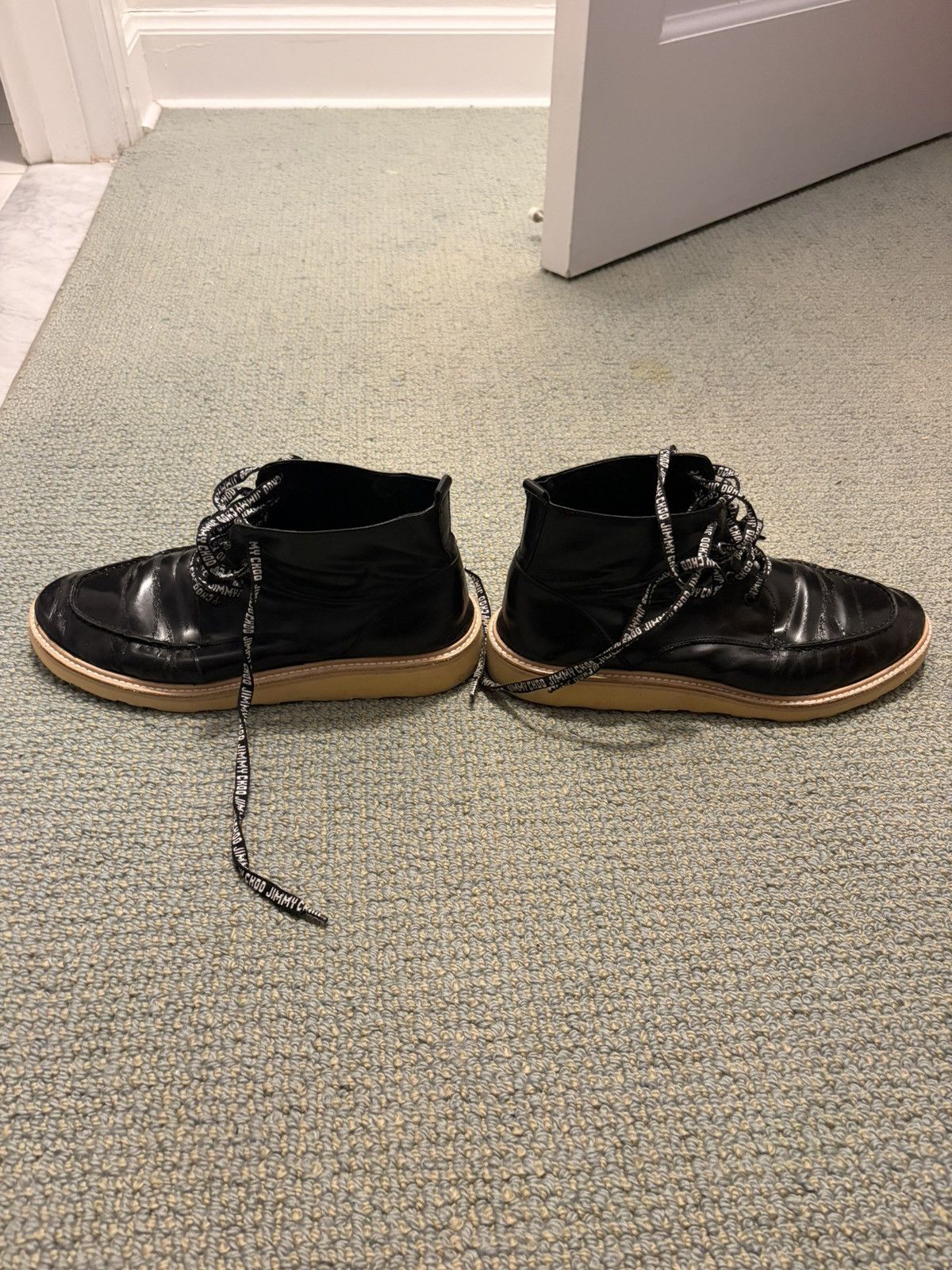 Jimmy Choo Vintage Leather Mid Jimmies Size US 10.5 / EU 43-44 - 4 Thumbnail