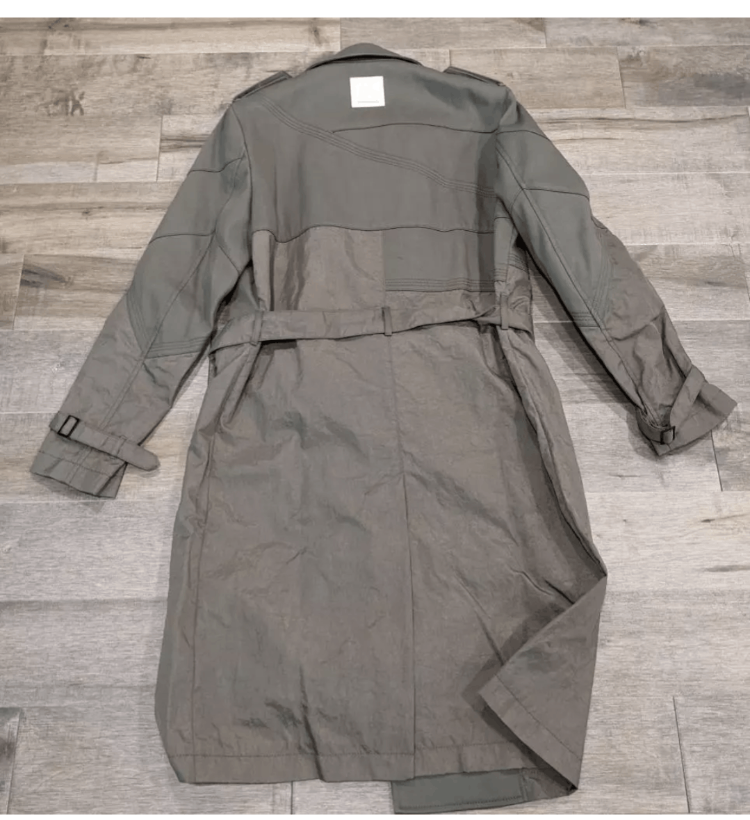 Emporio Armani Emporio Armani Double Breasted Trench Coat Khaki 52 US Large Size US L / EU 52-54 / 3 - 5 Thumbnail