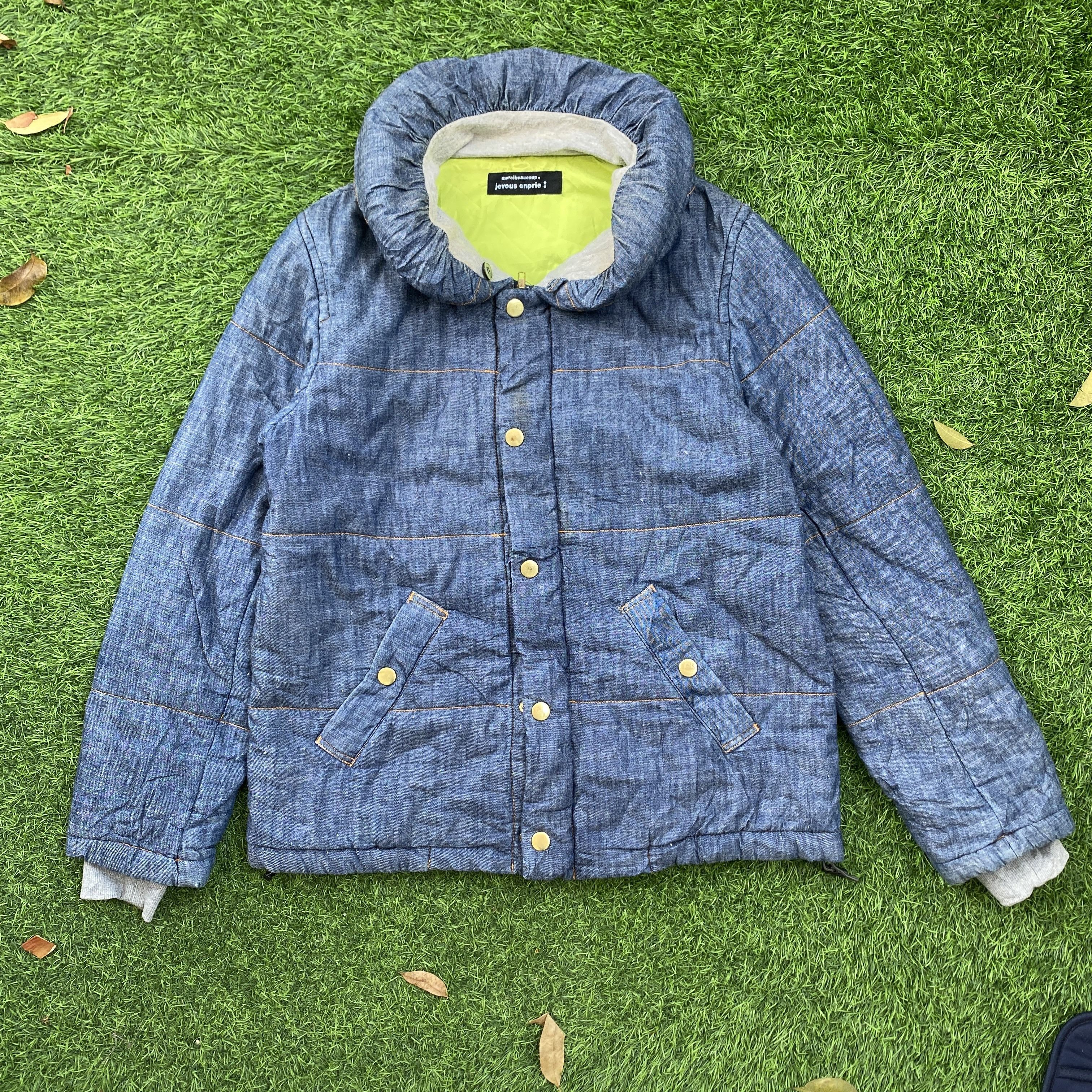 Issey Miyake Mercibeaucoup by Issey Miyake Denim Puffer Jacket Size L / US 10 / IT 46 - 1 Thumbnail
