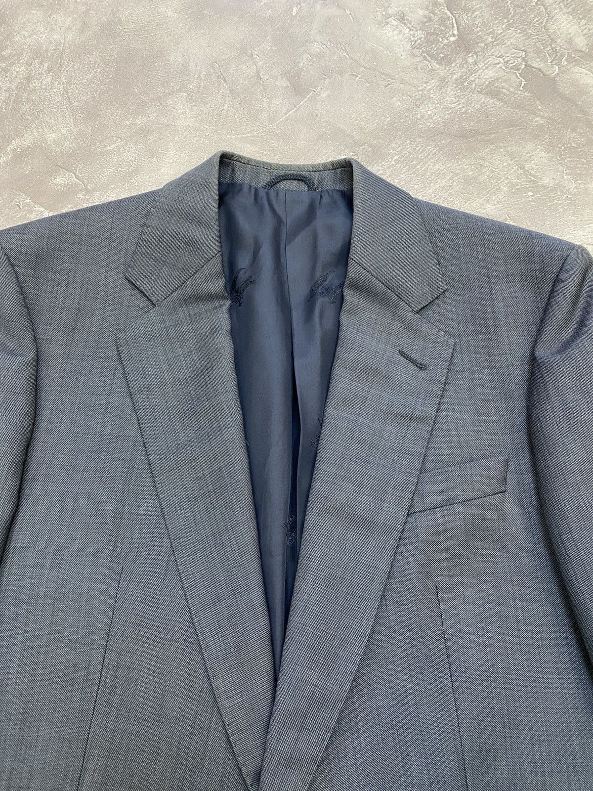 Burberry Prorsum Vintage Burberrys Formal Suit Made in West Germany 90s Size 48L - 6 Thumbnail