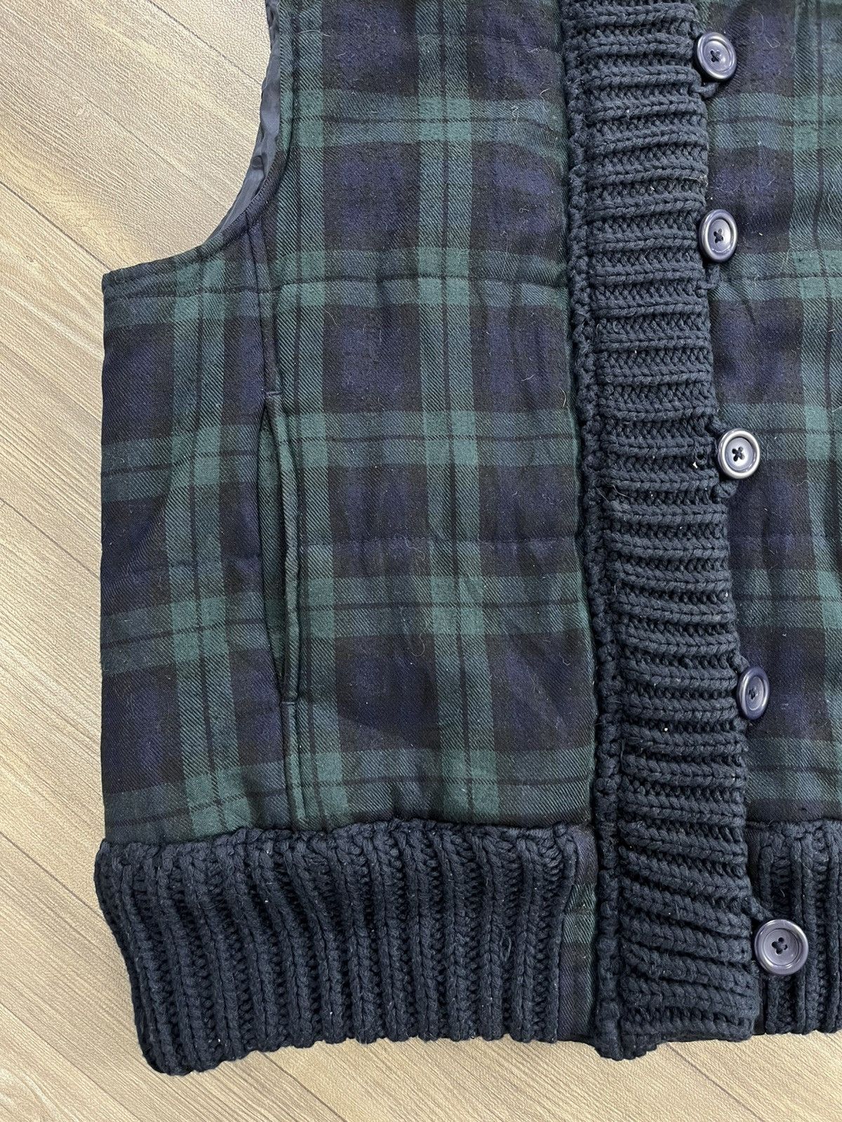 Japanese Brand 2000s Hysteric Glamour Goa Style Plaid Down Jacket Fur Vest Size US M / EU 48-50 / 2 - 4 Thumbnail
