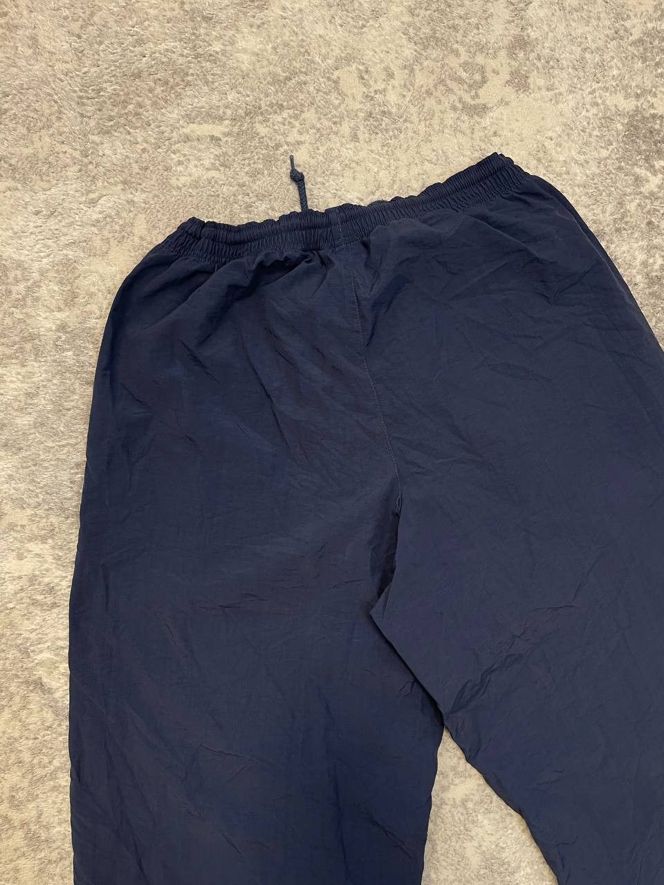 Nike Vintage 90s Nike Nylon Track Pants Navy Blue, Red Swoosh Size US 31 - 5 Thumbnail
