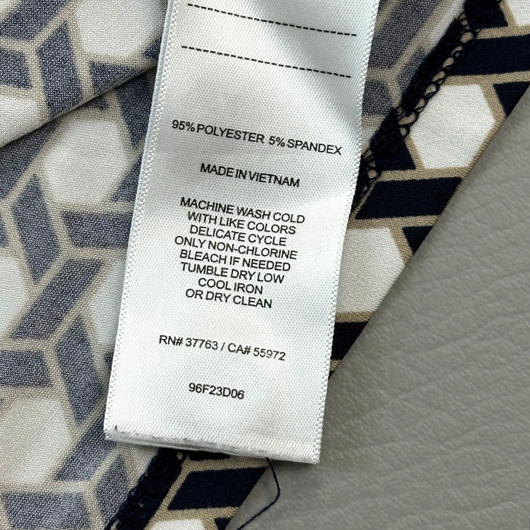 Laundry by Shelli Segal Laundry by Shelli Segal Dress Women’s XL Navy White Geometric Tunic Stretch Dress Size XL / US 12-14 / IT 48-50 - 4 Thumbnail