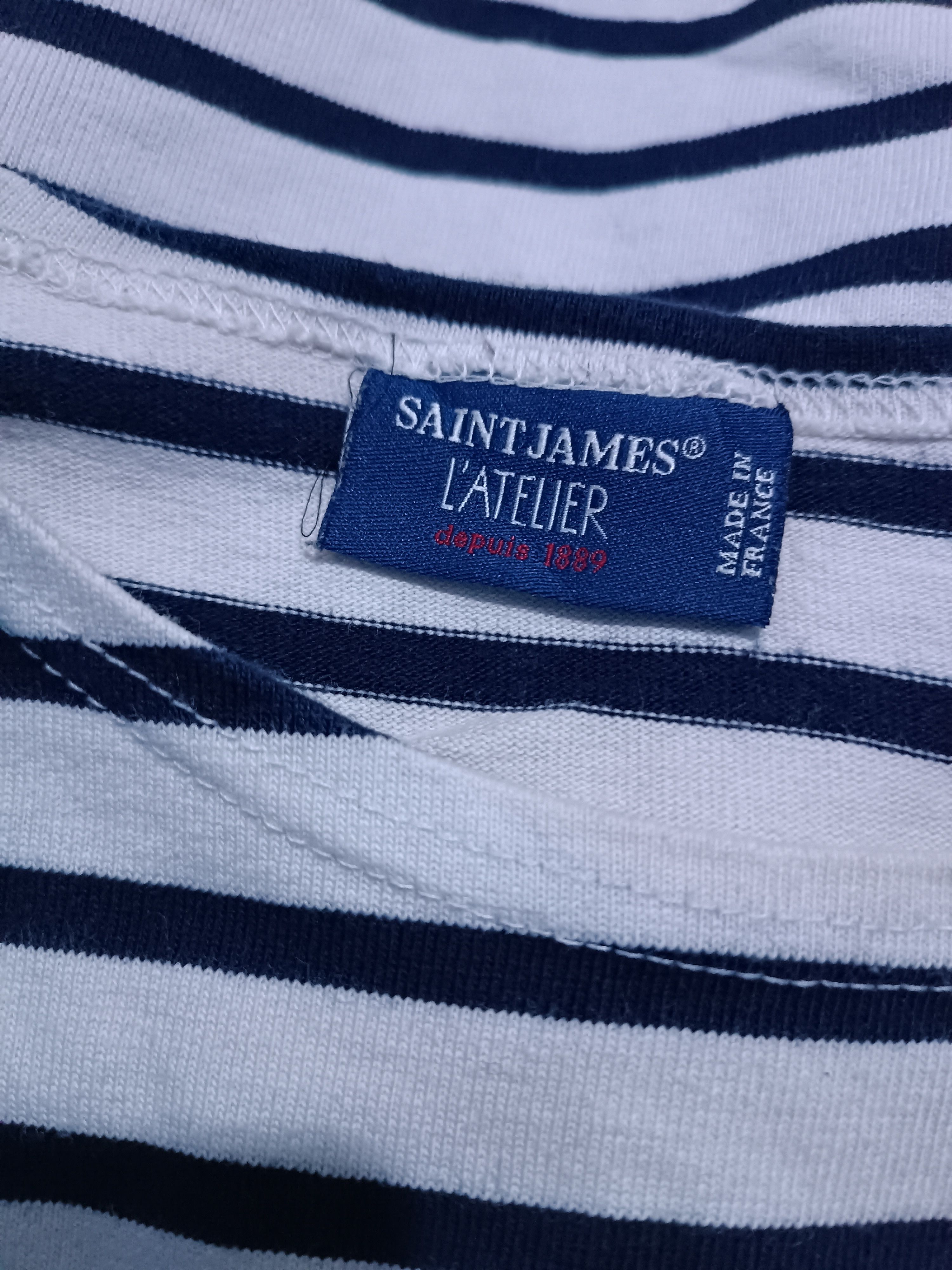 Saint James Saint James L'atelier Long Sleeve Striped Sailor T-shirt Size US M / EU 48-50 / 2 - 8 Thumbnail
