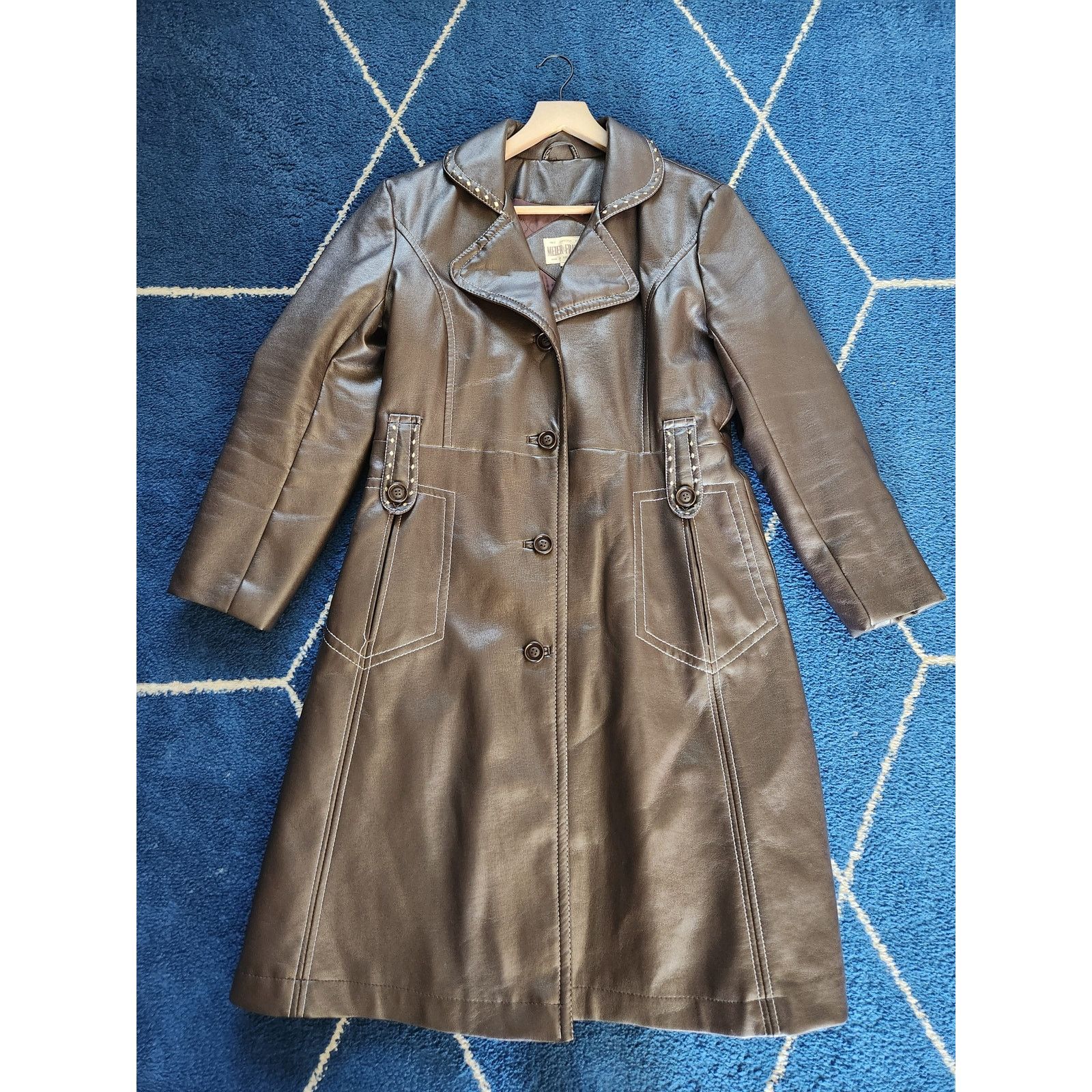 Unknown London Vintage 90's Meier & Frank Co. Women's Trench Coat- 10 Size L / US 10 / IT 46 - 1 Thumbnail