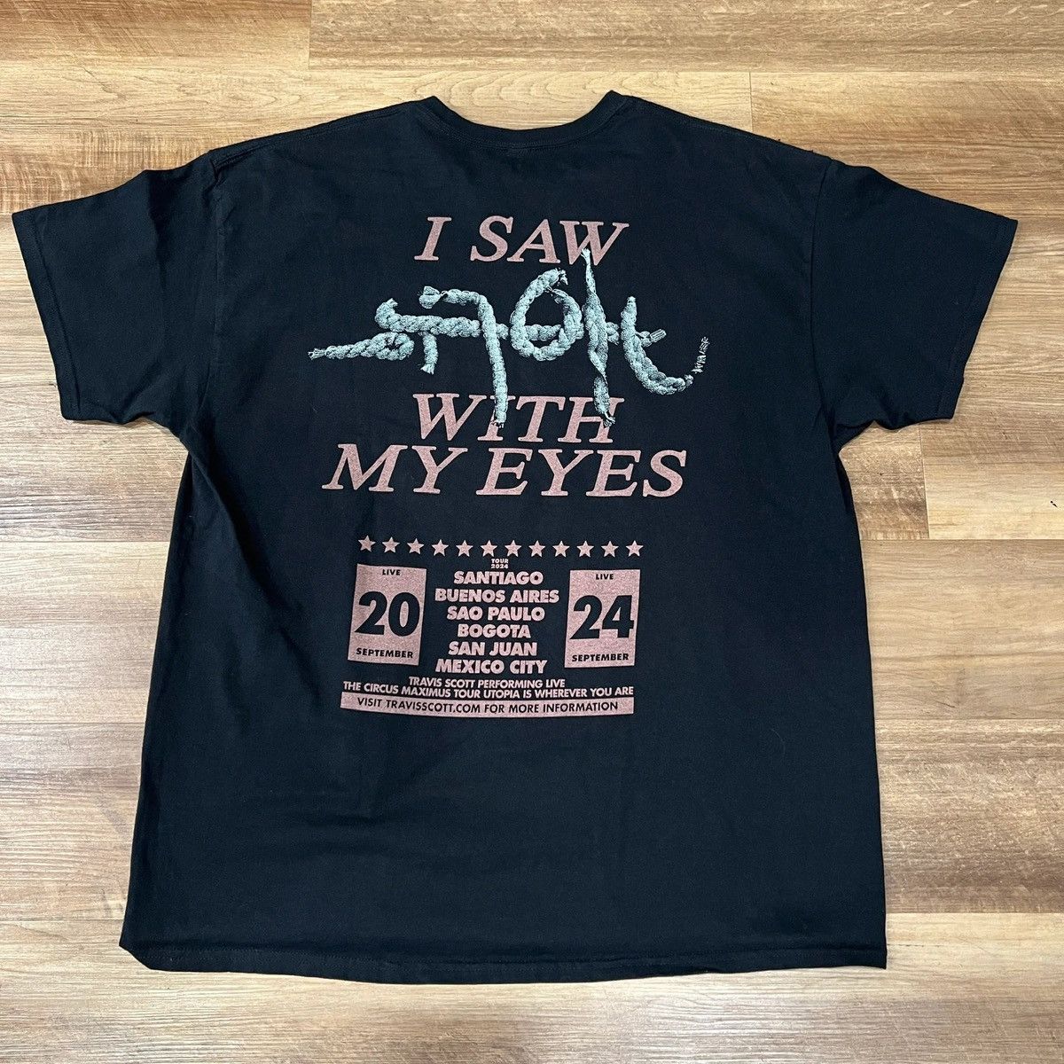 Travis Scott Travis Scott South America Utopia Tour T-Shirt Size US L / EU 52-54 / 3 - 2 Thumbnail
