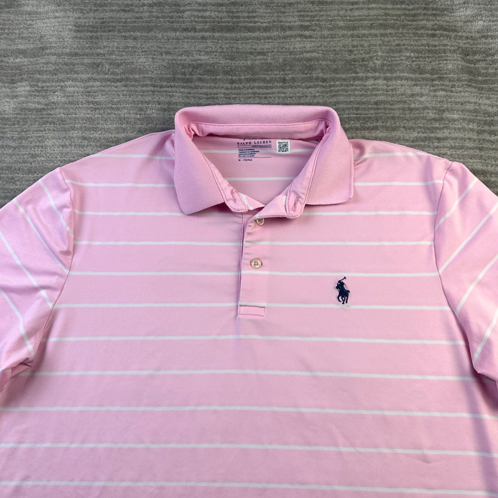 Polo Ralph Lauren Polo Ralph Lauren Shirt Mens Medium Pink Golf Performance Pony Striped Polo Shirt Polo Ralph Lauren Performance Shirt Mens M Pink Striped Golf Size US M / EU 48-50 / 2 - 3 Thumbnail