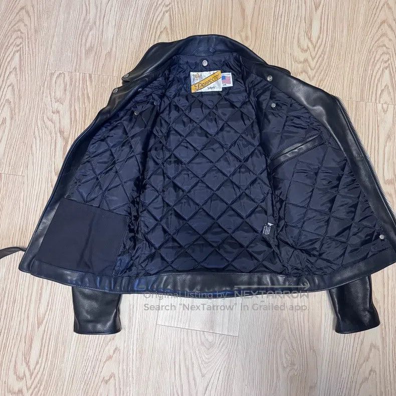 Schott Schott Leather coat Size US XXS / EU 40 - 3 Thumbnail