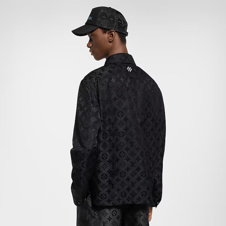 Louis Vuitton Monogram Moire Jacquard Silk Overshirt Size US M / EU 48-50 / 2 - 2 Thumbnail