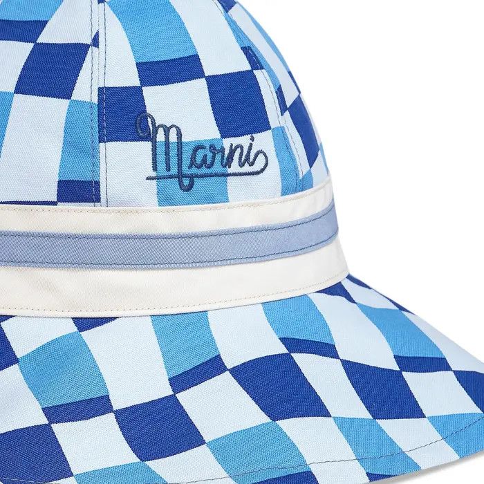 Marni o1y1025 Size : S / Logo Hat / Cap in Blue/White Size ONE SIZE - 2 Thumbnail