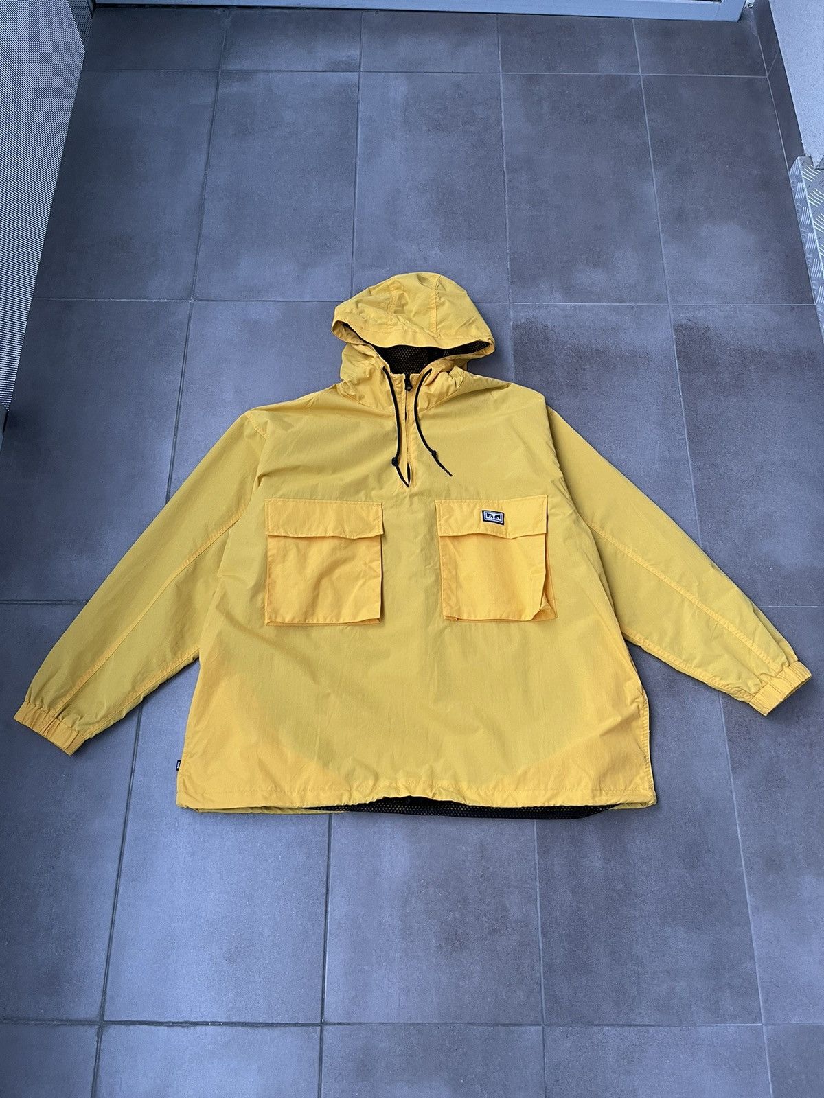 Obey Obey Small Logo Yellow Reflective Windbreaker Anorack Jacket Size US XXL / EU 58 / 5 - 1 Thumbnail