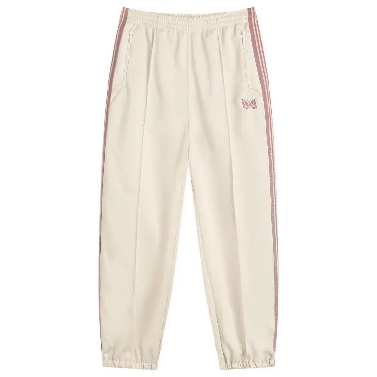 Needles Needles Poly Smooth Zipped Track Pant - Ivory - New w/ Tags Size US 32 / EU 48 - 1 Thumbnail