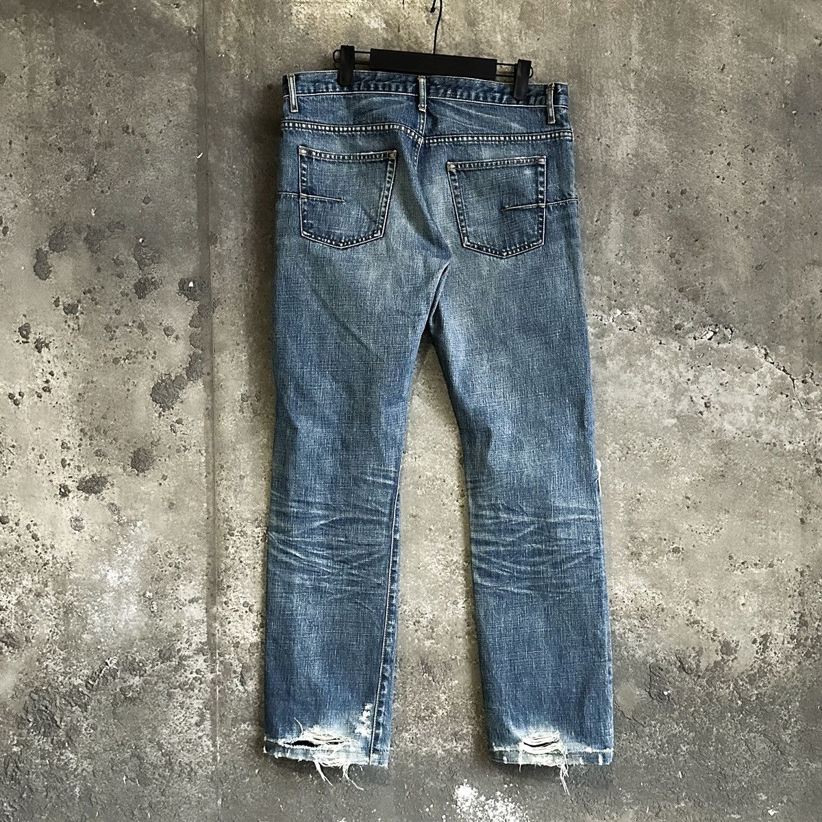 Dior CHRISTOPHE DECARNIN Dior SS03 Hedi Era Clawmark Denim Size US 33 - 4 Thumbnail