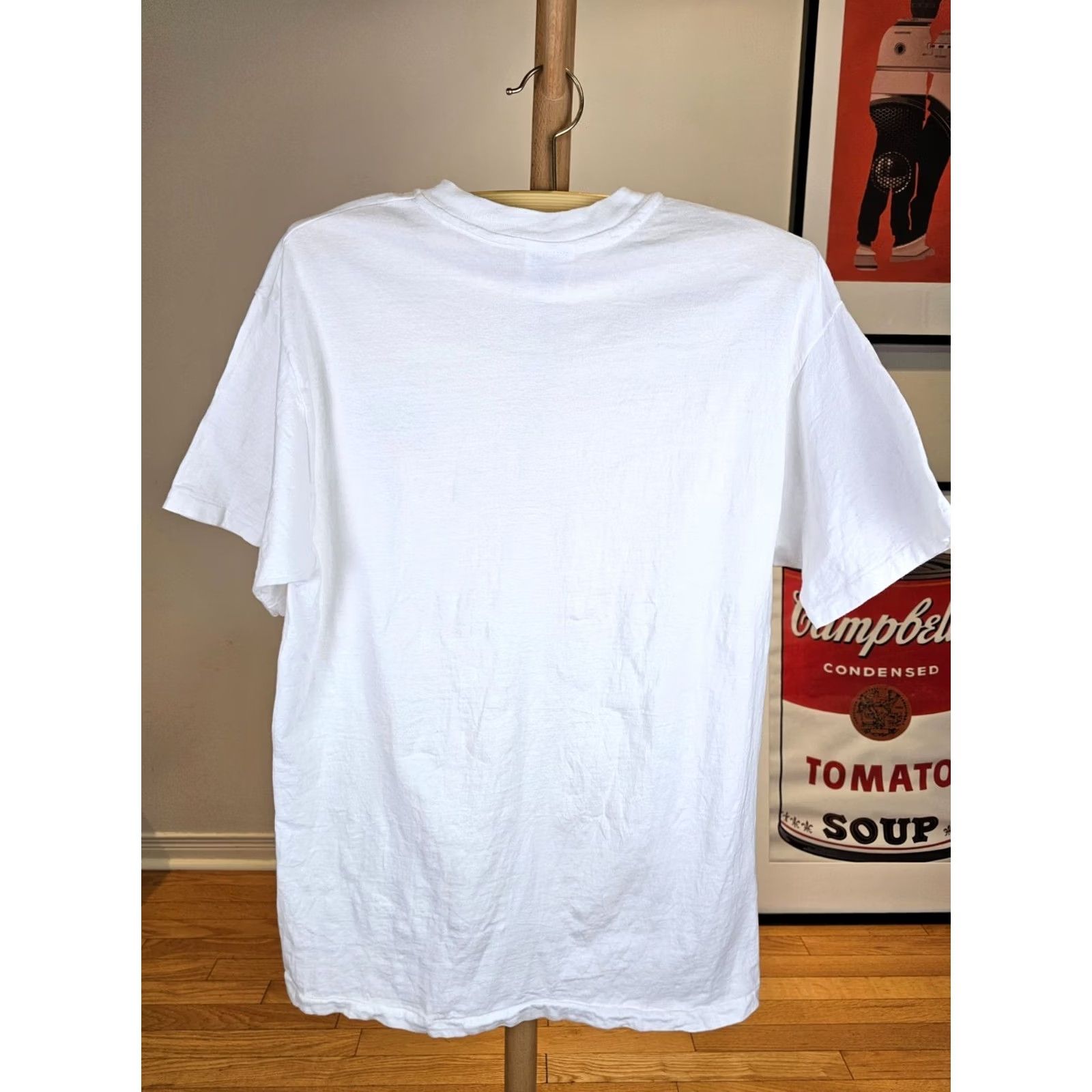 Hanes VINTAGE 90' DIET PEPSI COMPANY PROMO WHITE SINGLE STITCH COTTON T-SHIRT SZ LARGE Size US L / EU 52-54 / 3 - 6 Thumbnail