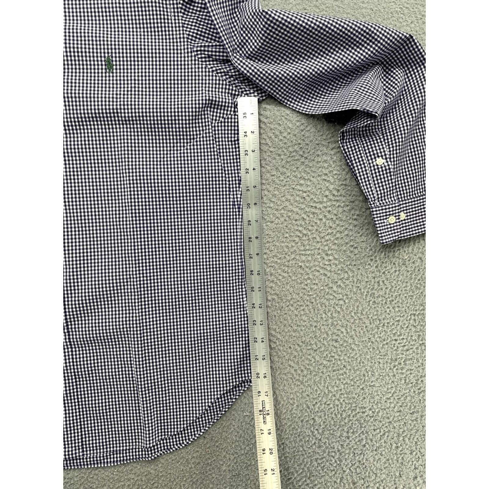 Ralph Lauren VTG Ralph Lauren Shirt Long Sleeve Button-Down Plaid Purple Classic Fit M Size US M / EU 48-50 / 2 - 5 Thumbnail