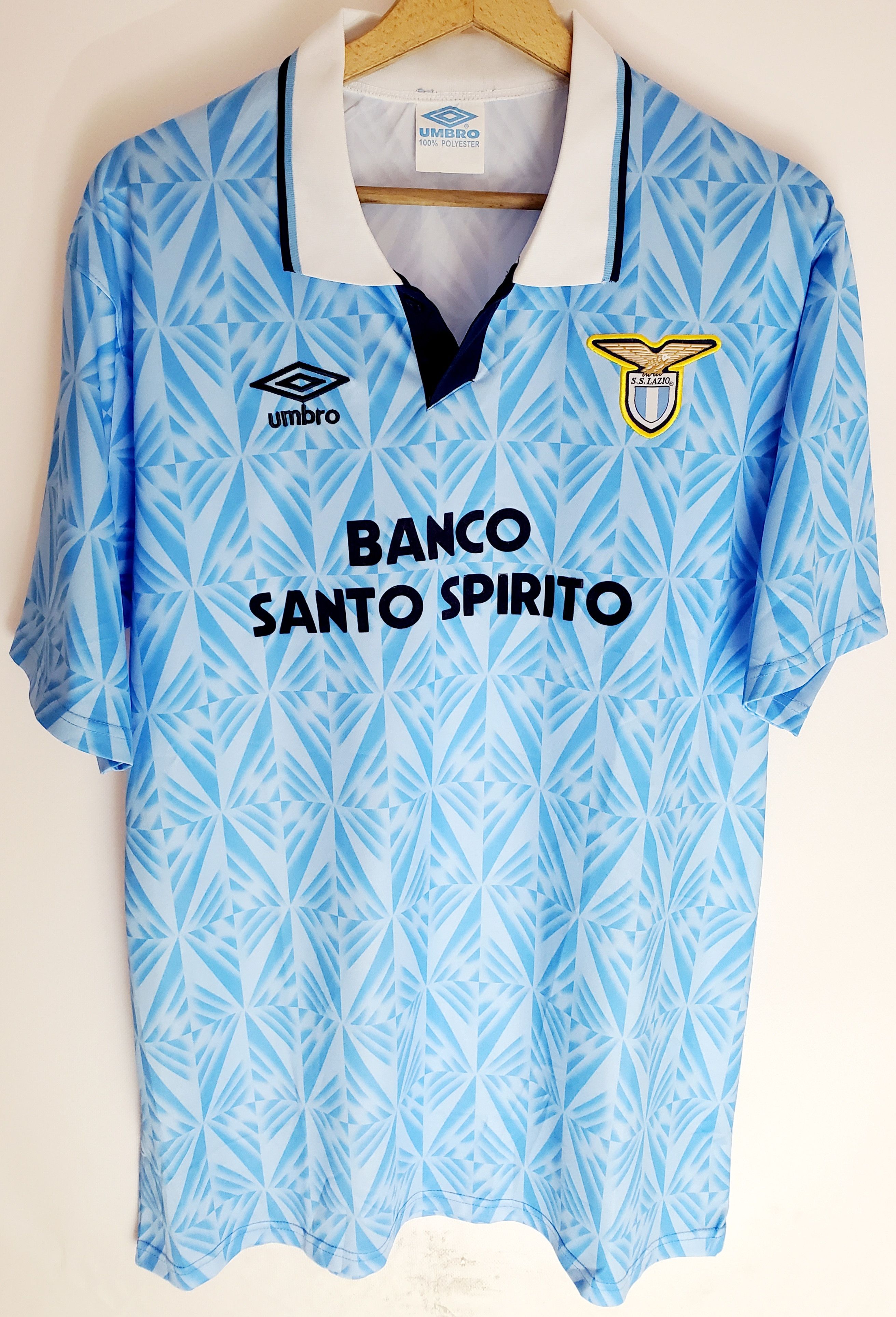 Vintage Vintage Lazio 1991/1992 vintage jersey new condition Xl Size US XL / EU 56 / 4 - 1 Thumbnail