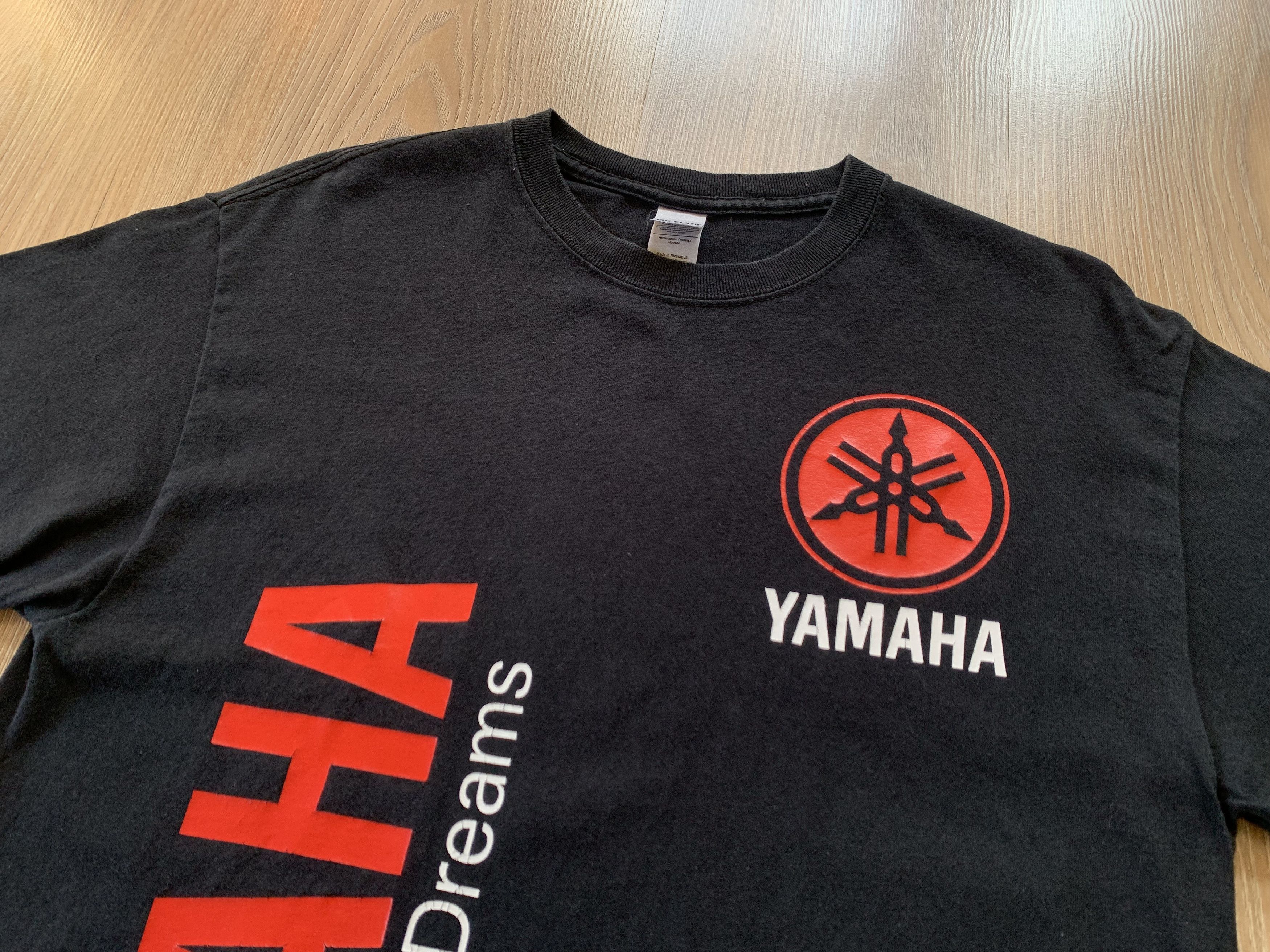Gildan Vintage Yamaha Cotton Black Printed T Shirt Size US M / EU 48-50 / 2 - 4 Thumbnail