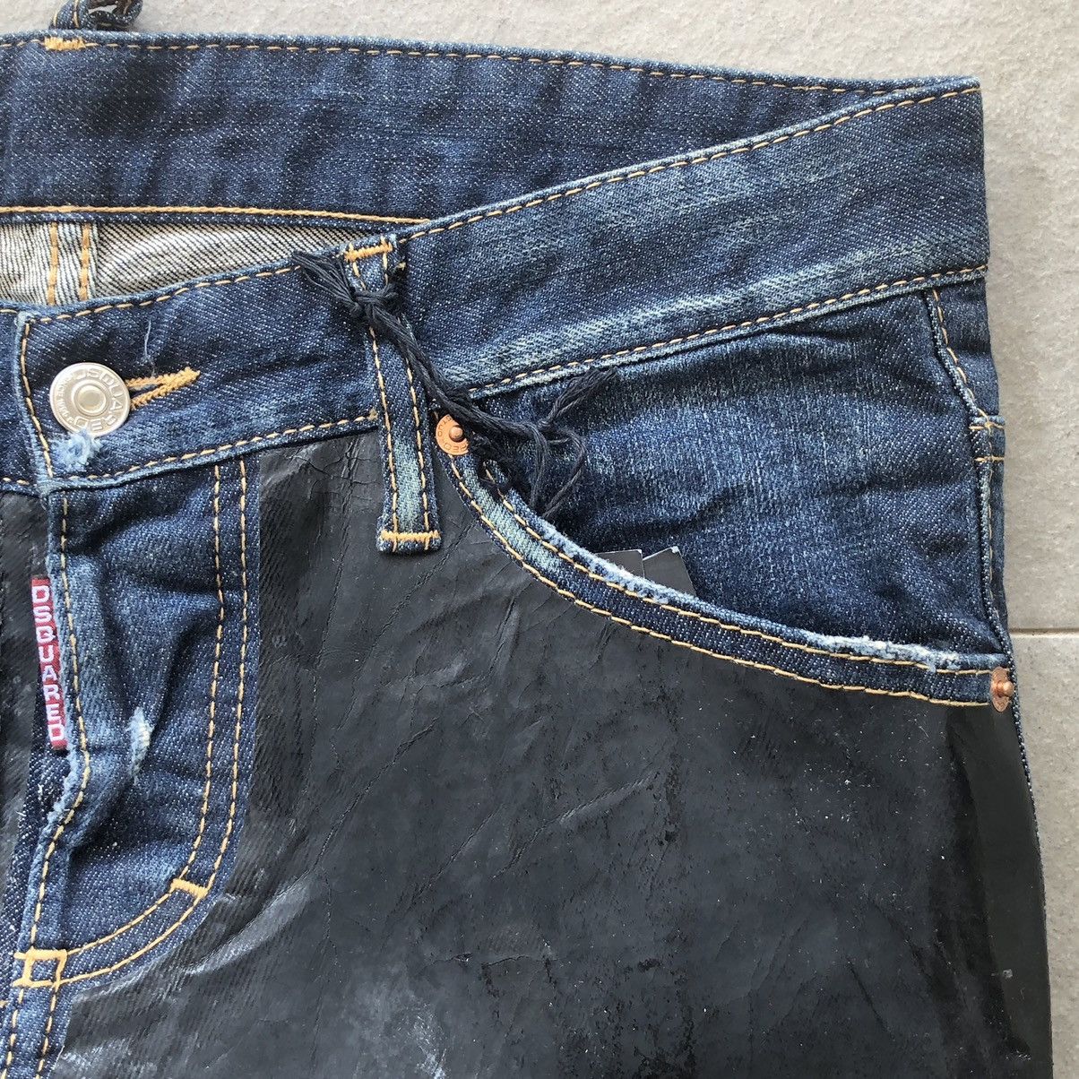 Dsquared2 Dsquared2 slim-fit denim half black painted Size US 30 / EU 46 - 4 Thumbnail
