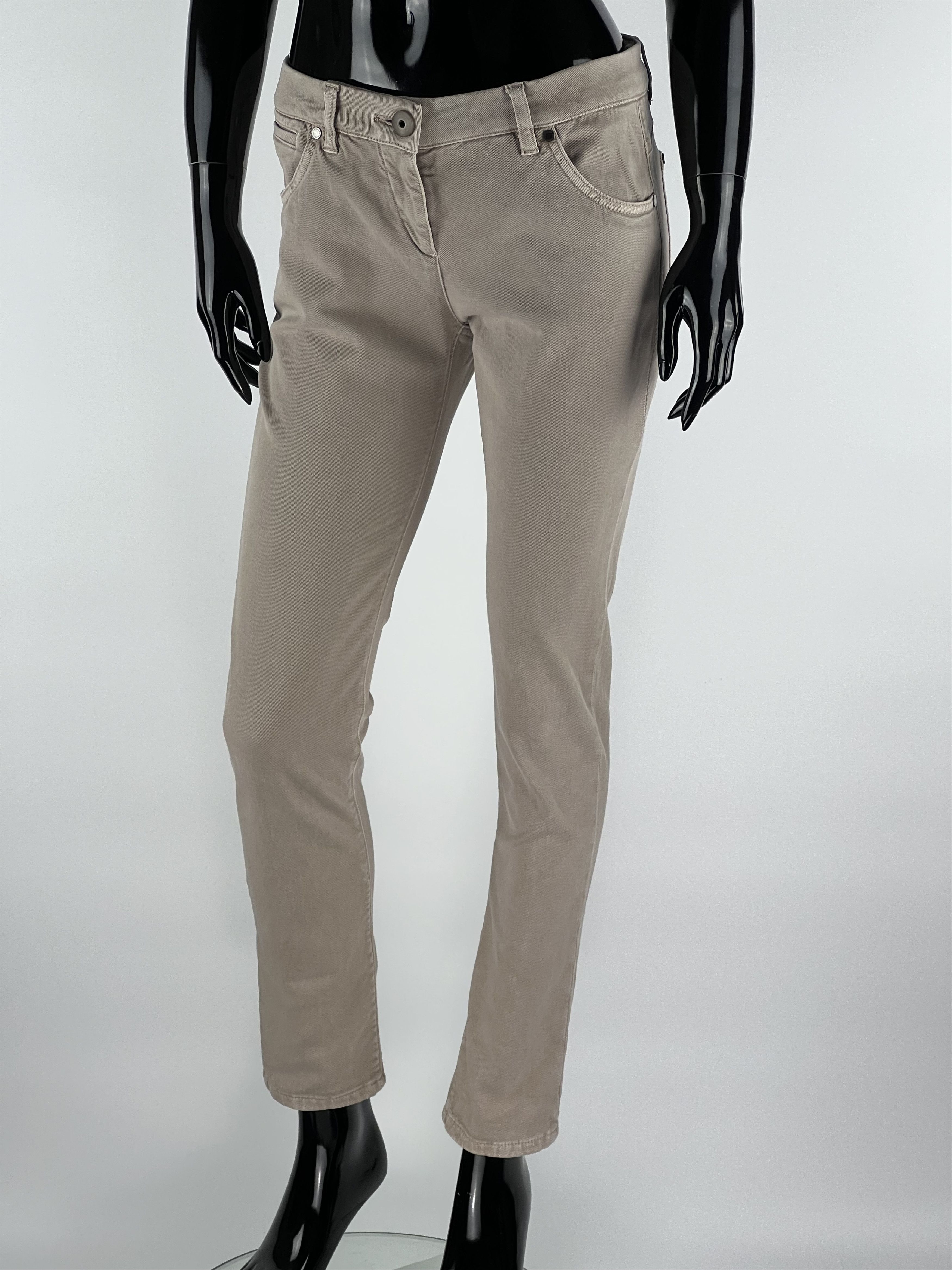 Brunello Cucinelli Brunello Cucinelli Beige Jeans Womens Size IT42 Size 28" / US 6 / IT 42 - 1 Thumbnail